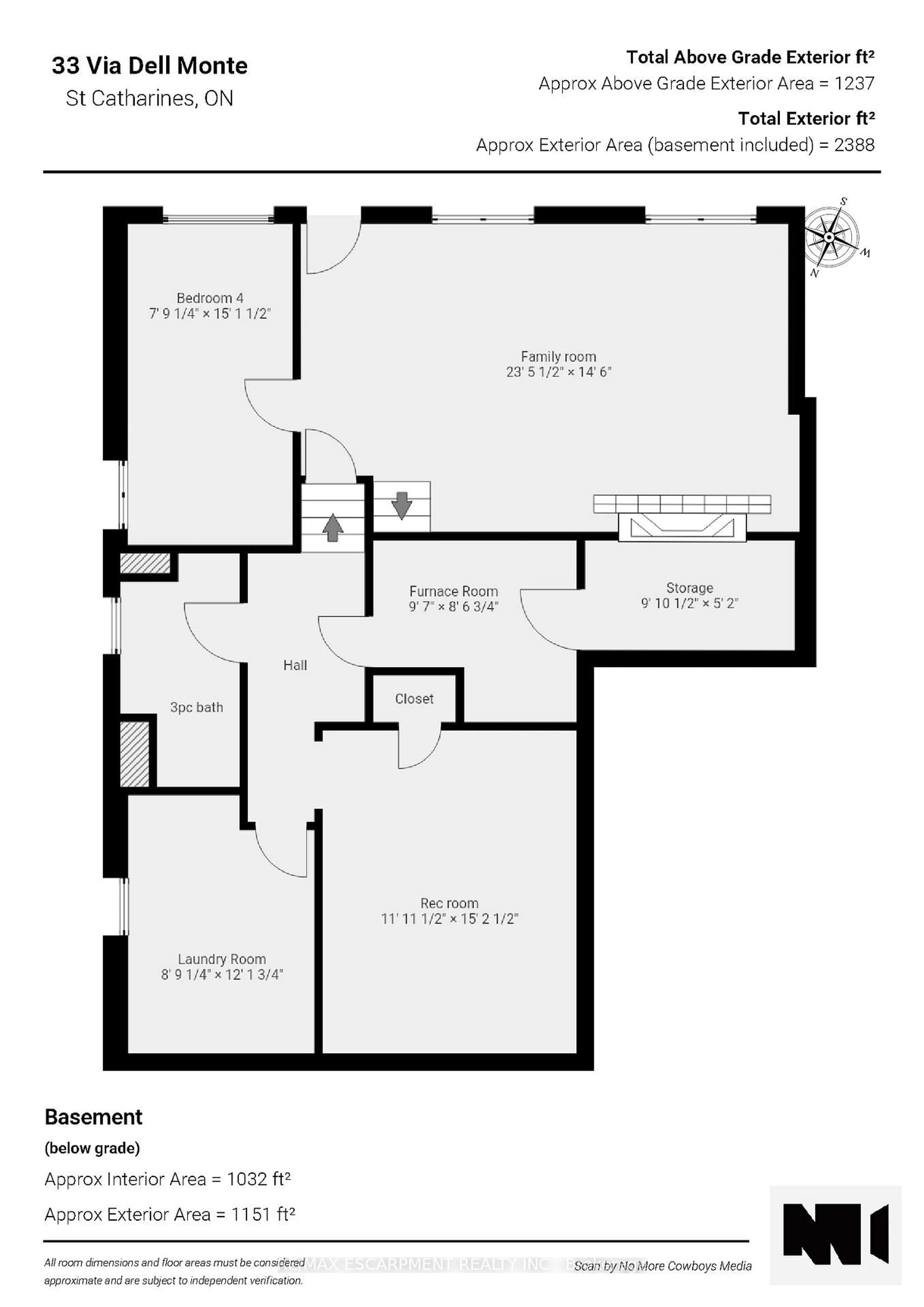 Floor plan for 33 Via Dell Monte St, St. Catharines Ontario L2T 3X9