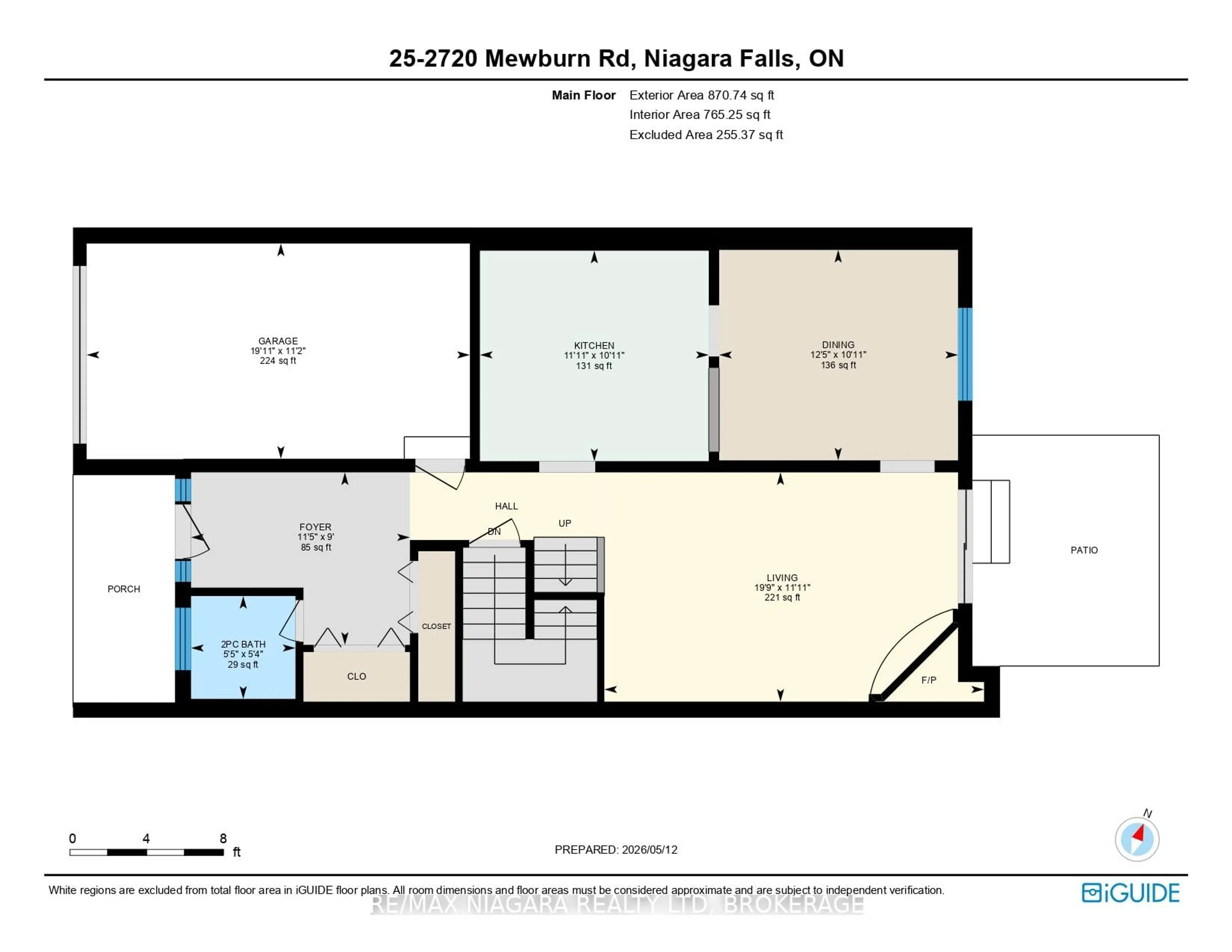 Floor plan for 2720 Mewburn Rd #25, Niagara Falls Ontario L2J 4J5
