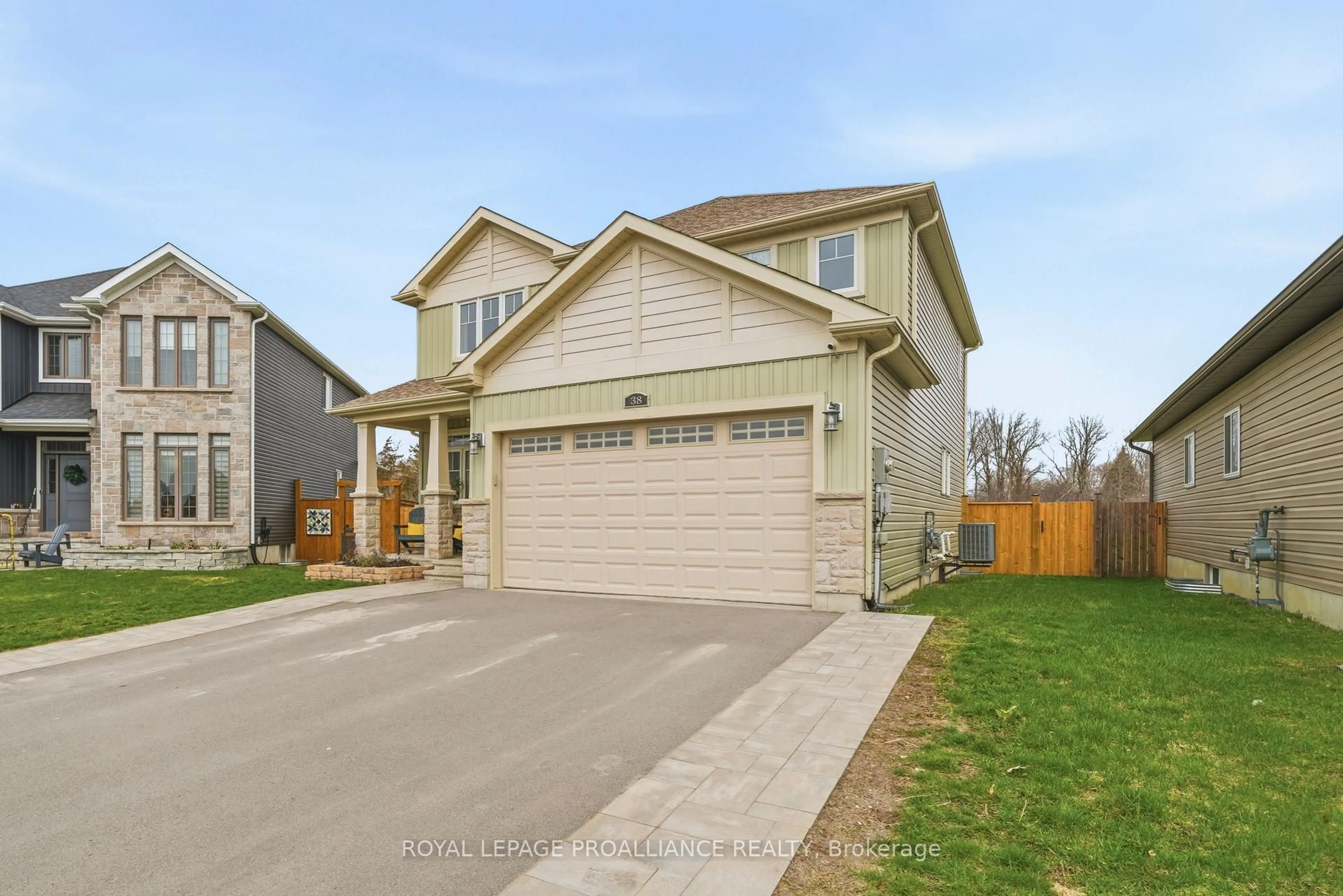 Home with vinyl exterior material, street for 38 Redwood Dr, Belleville Ontario K8N 0K4