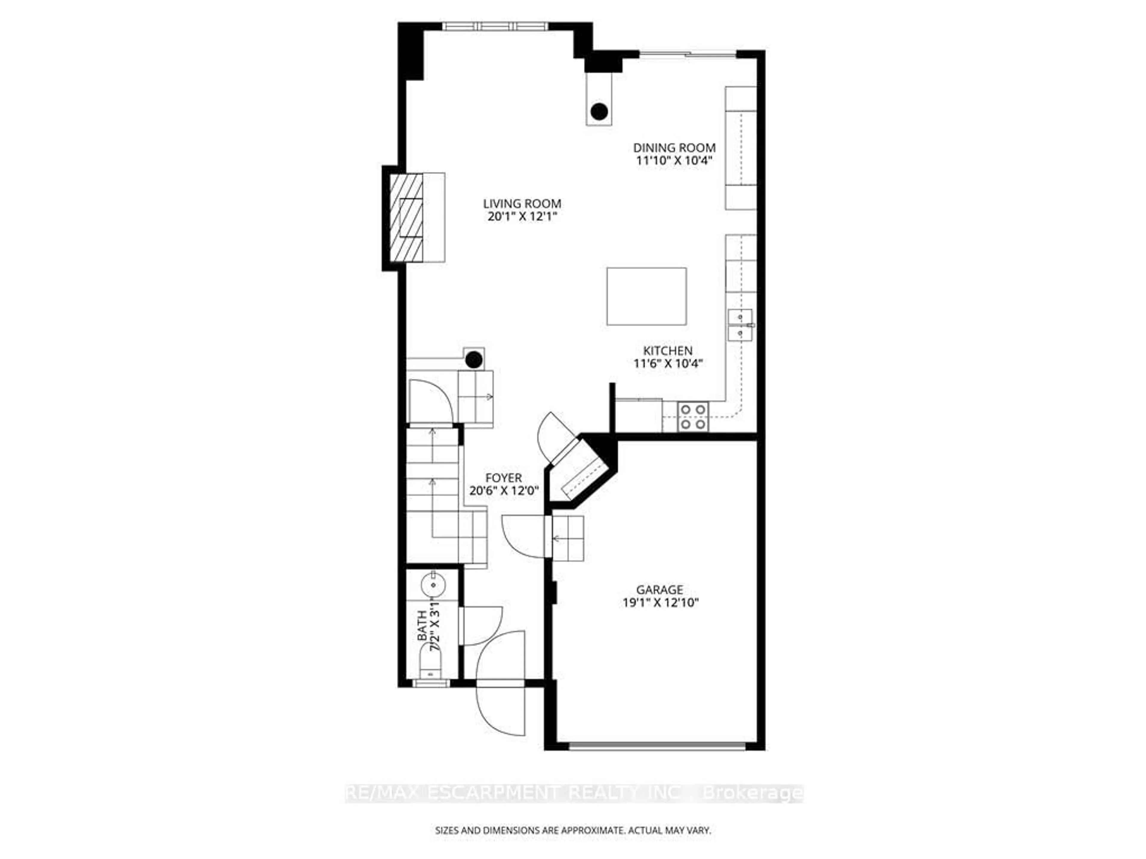 Floor plan for 96 Newcombe Rd, Hamilton Ontario L9H 0A6