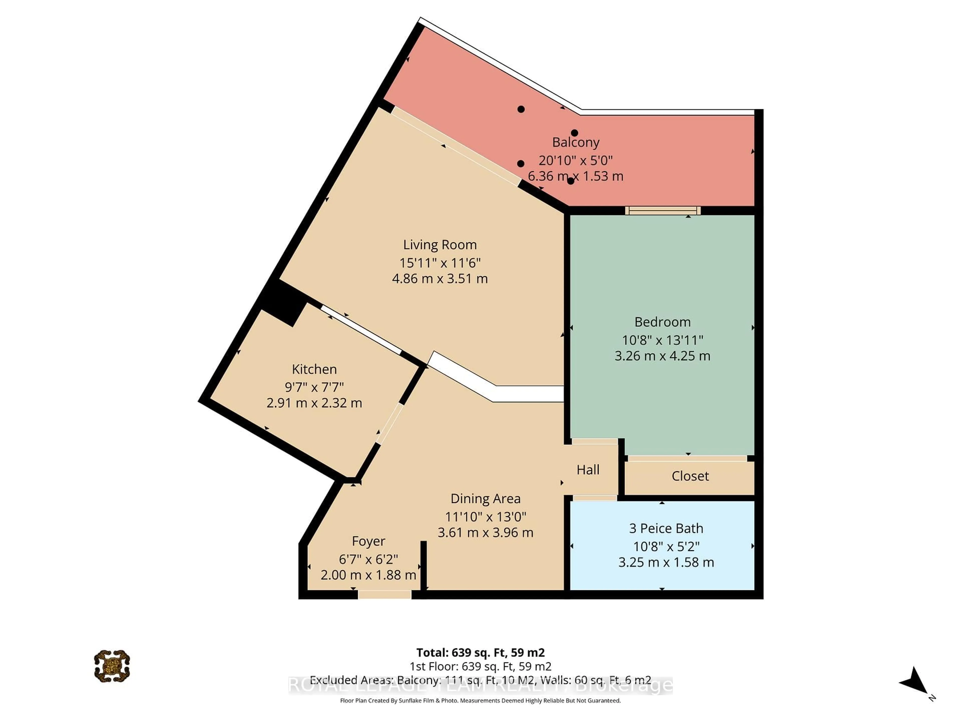 Floor plan for 1171 Ambleside Dr #2309, Ottawa Ontario K2B 8E1
