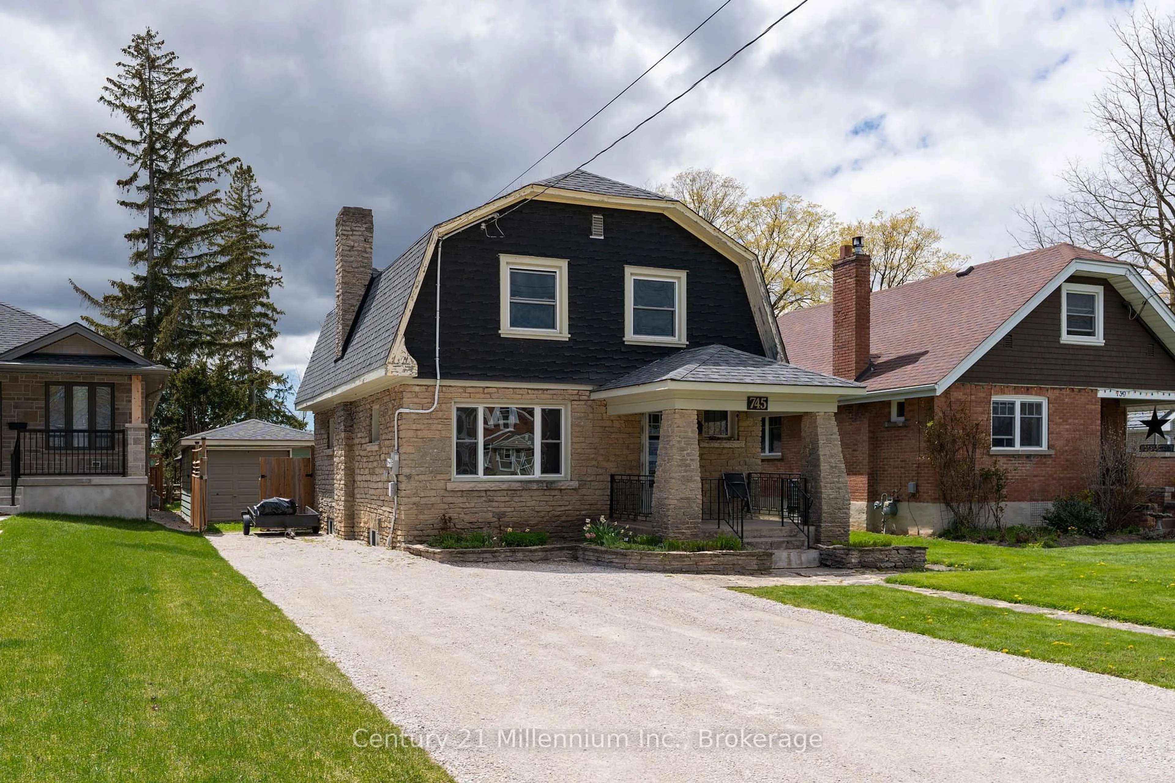 Home with brick exterior material, street for 745 15th St, Owen Sound Ontario N4K 1X5