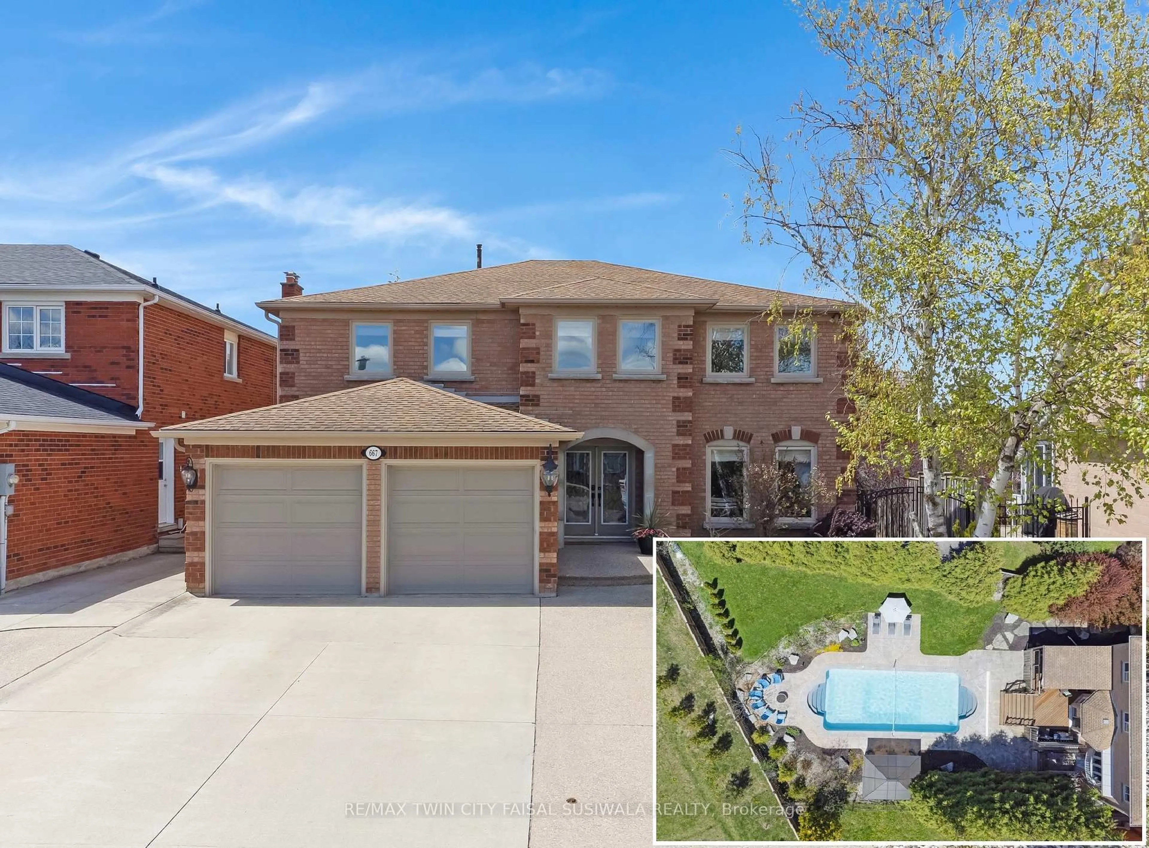A pic from outside/outdoor area/front of a property/back of a property/a pic from drone, street for 667 Burnett Ave, Cambridge Ontario N1T 1P1