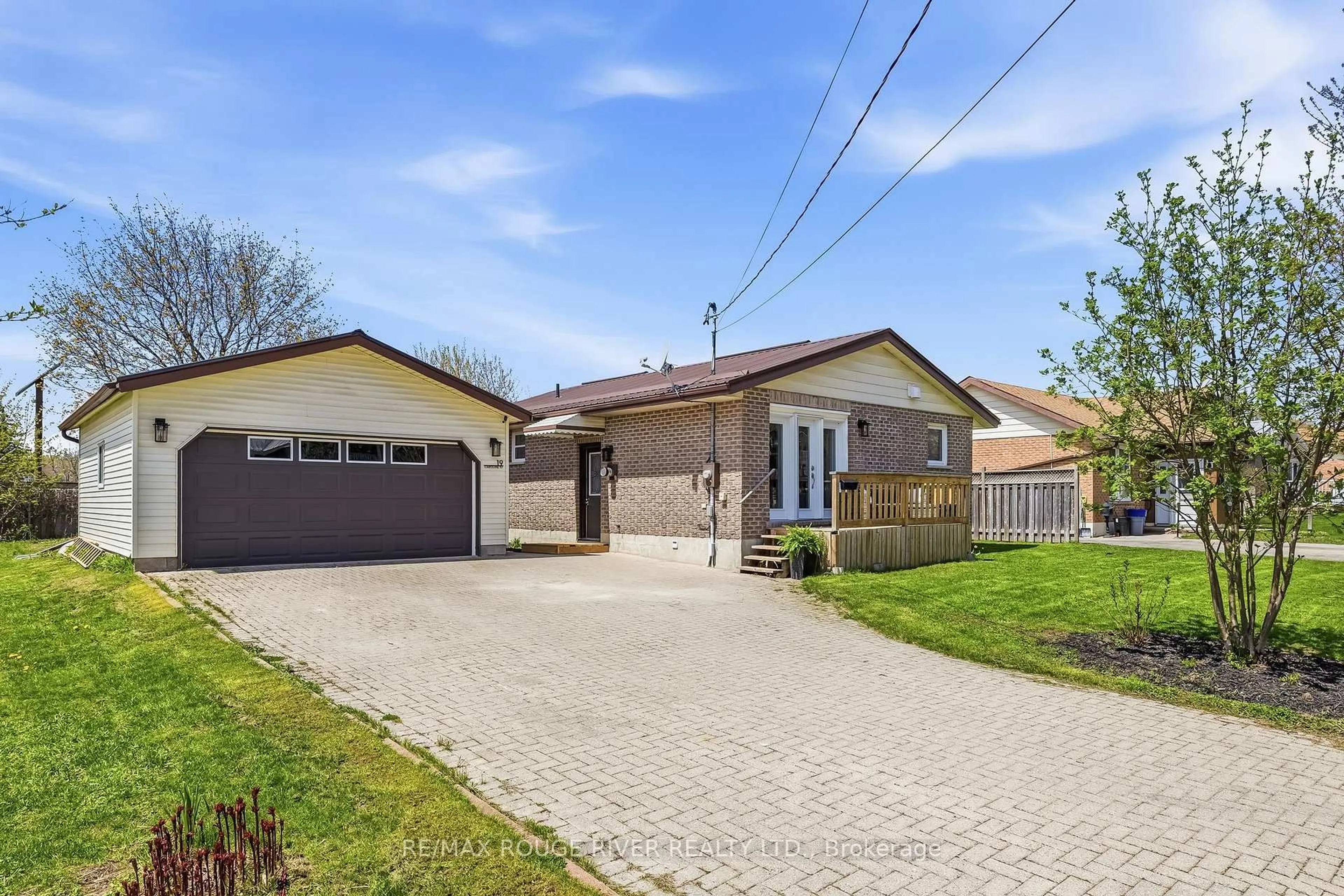 Home with brick exterior material, street for 19 Caroline St, Kawartha Lakes Ontario K9V 1T2