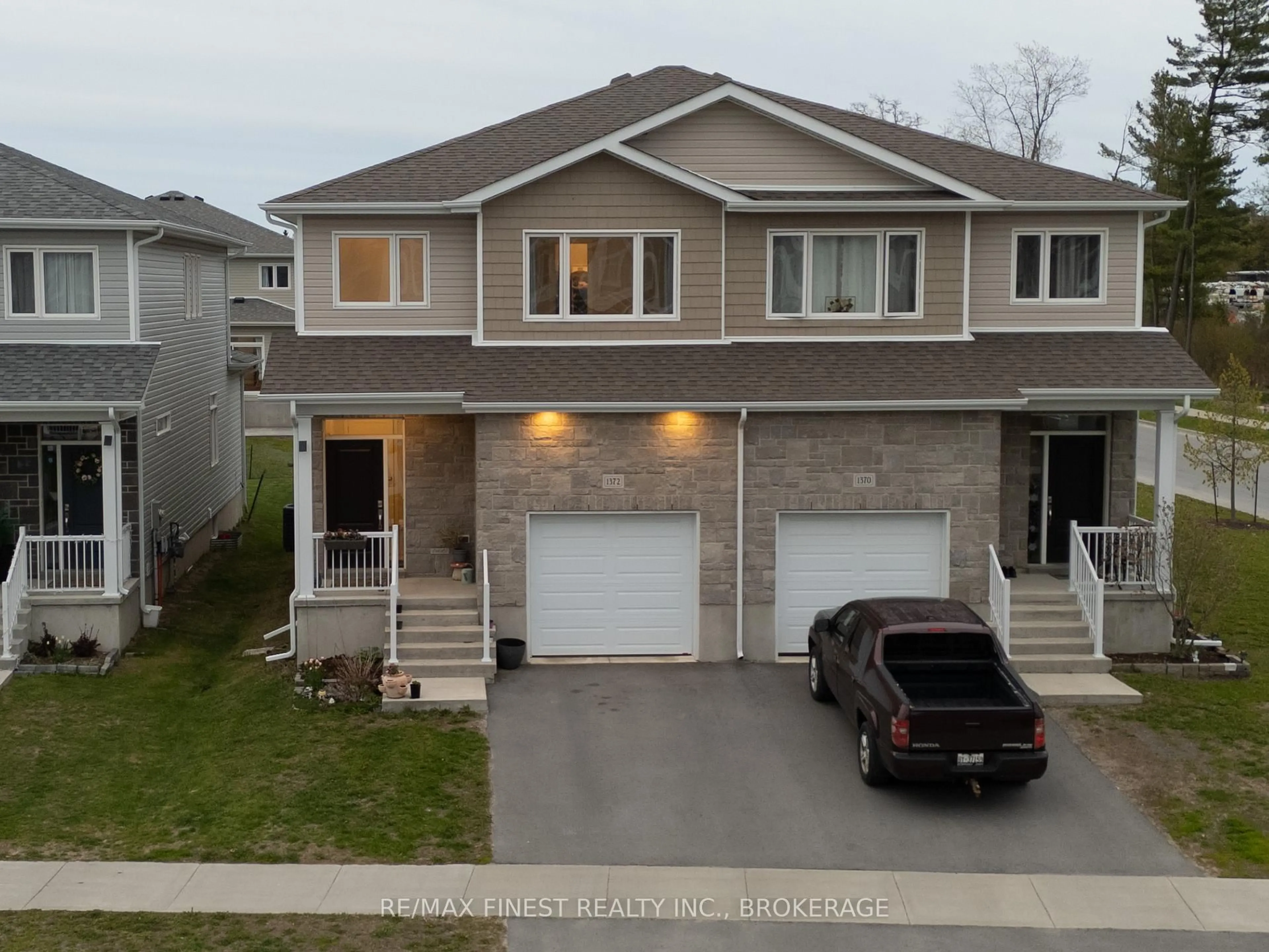 A pic from outside/outdoor area/front of a property/back of a property/a pic from drone, street for 1372 Andersen Dr, Kingston Ontario K7P 0P4