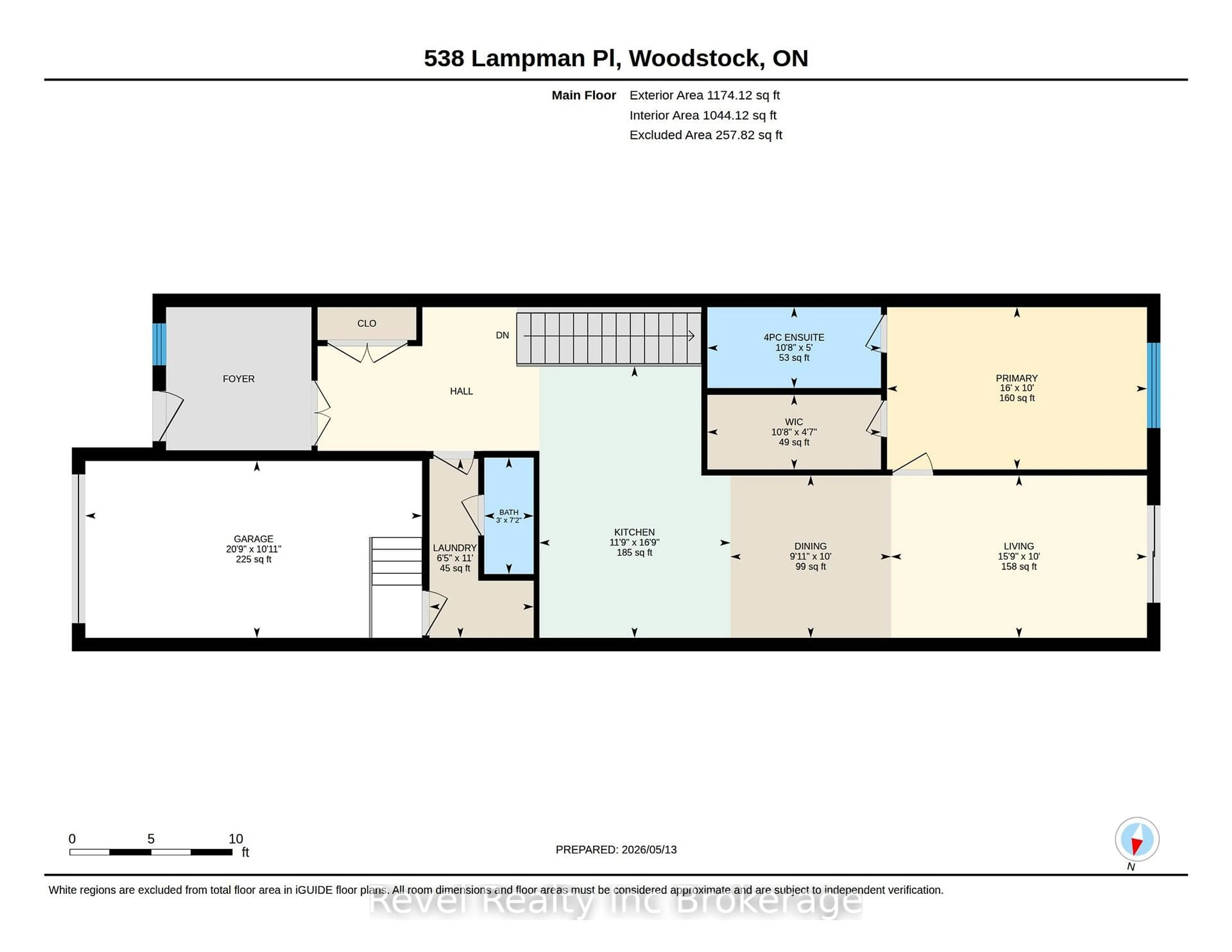 Floor plan for 538 Lampman Pl, Woodstock Ontario N4S 8L6