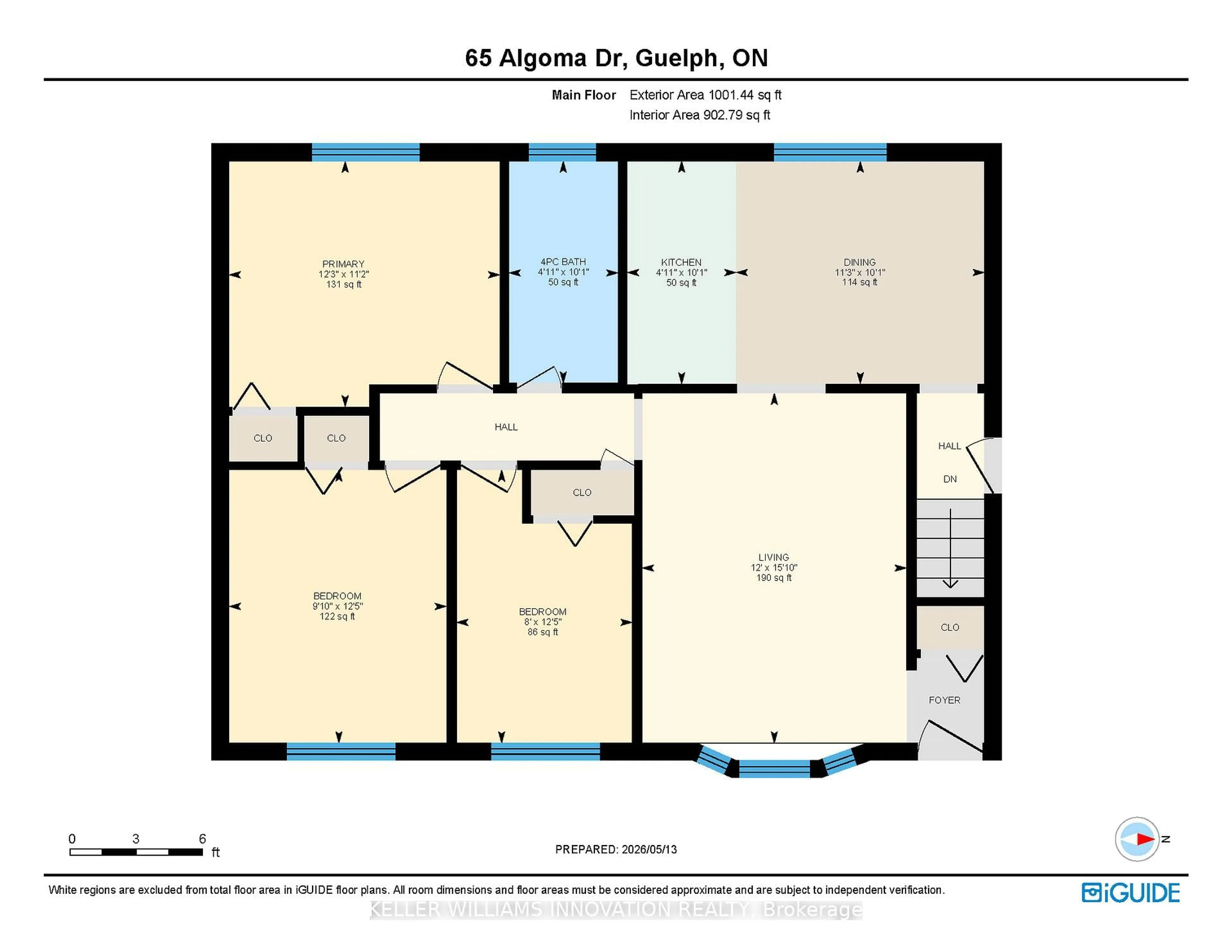 Floor plan for 65 Algoma Dr, Guelph Ontario N1E 1C8