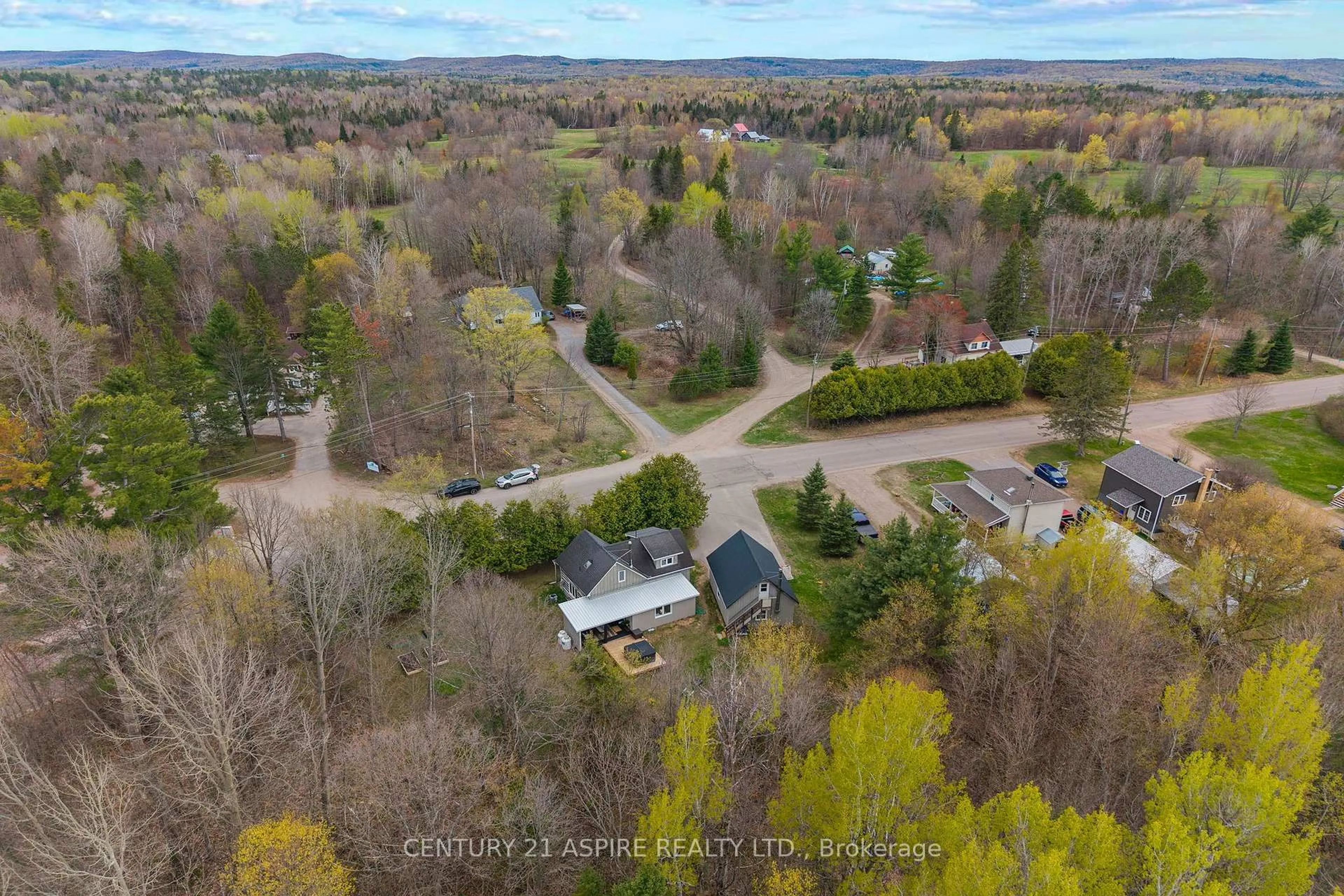 A pic from outside/outdoor area/front of a property/back of a property/a pic from drone, forest/trees view for 50 Mill St, Killaloe Ontario K0J 2A0