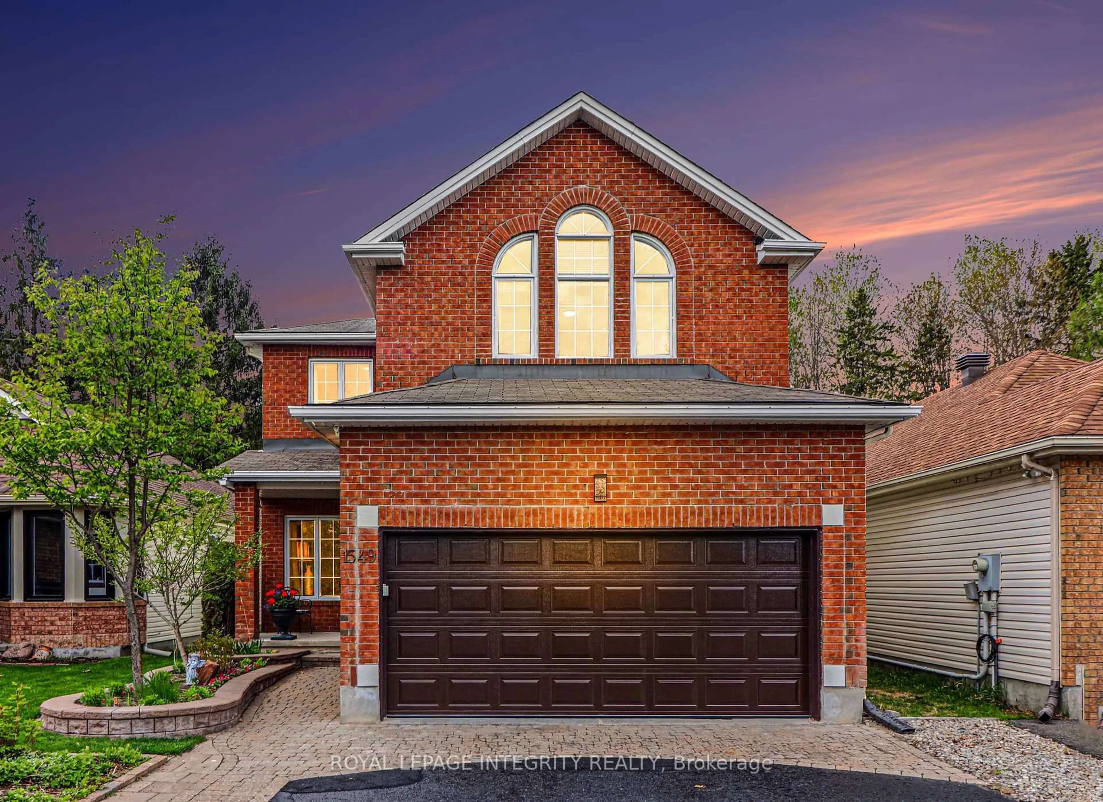 Home with brick exterior material, street for 1549 Bonneville Cres, Orleans Ontario K1C 7M9