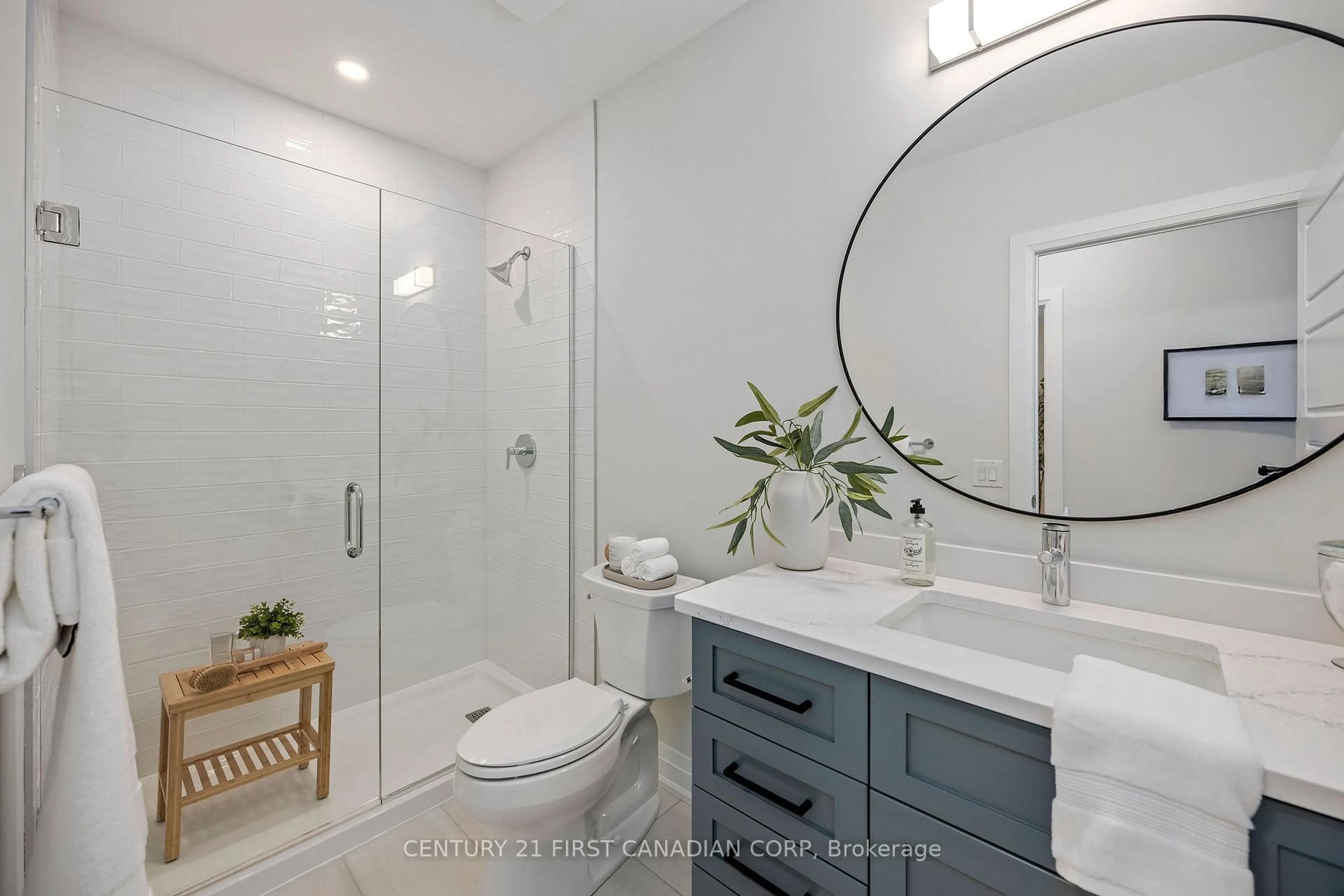 Contemporary bathroom, ceramic/tile floor for 1975 Fountain Grass Dr #204, London South Ontario N6K 0M3