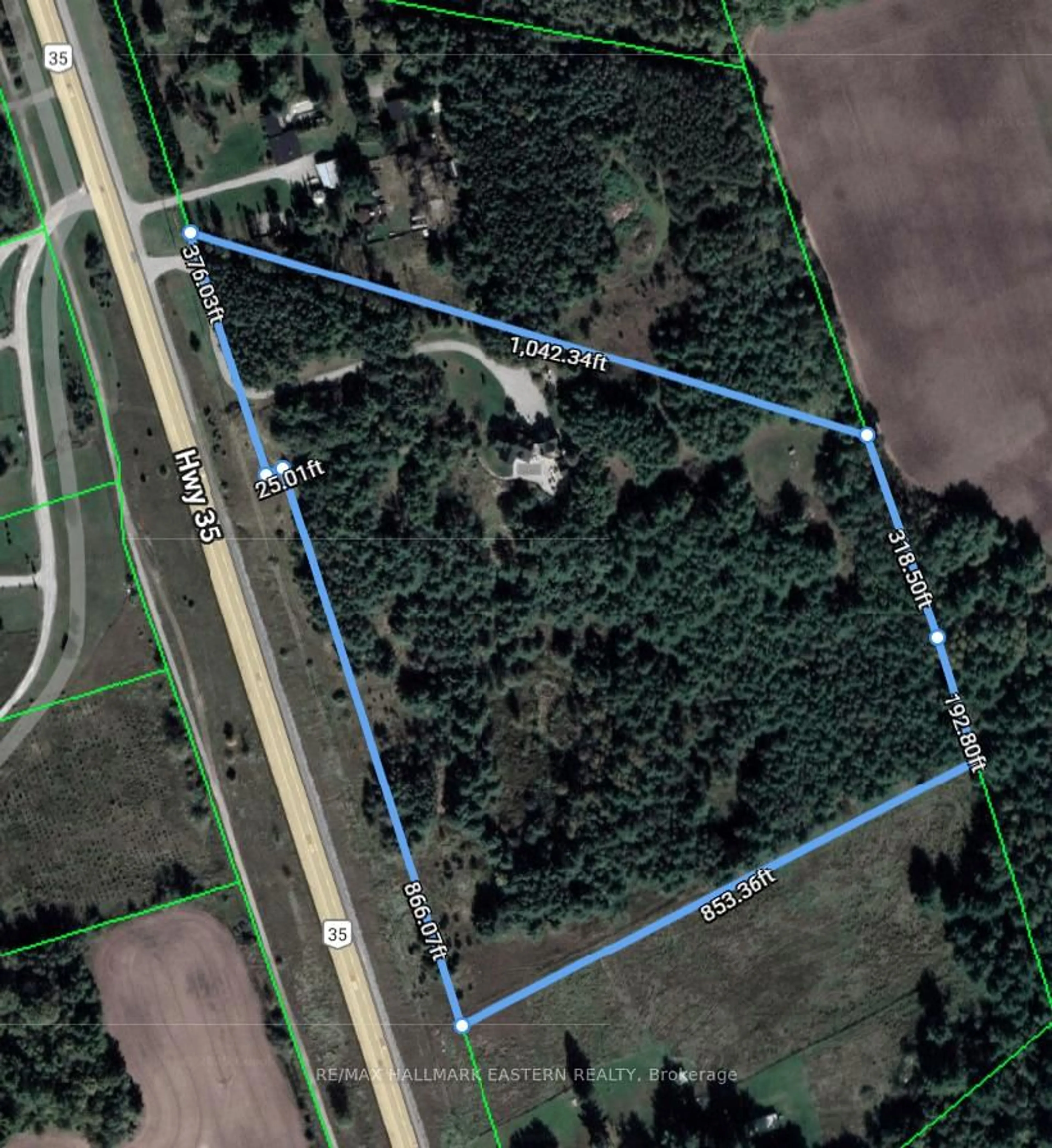 Picture of a map for 544 Highway 35, Kawartha Lakes Ontario L0A 1K0