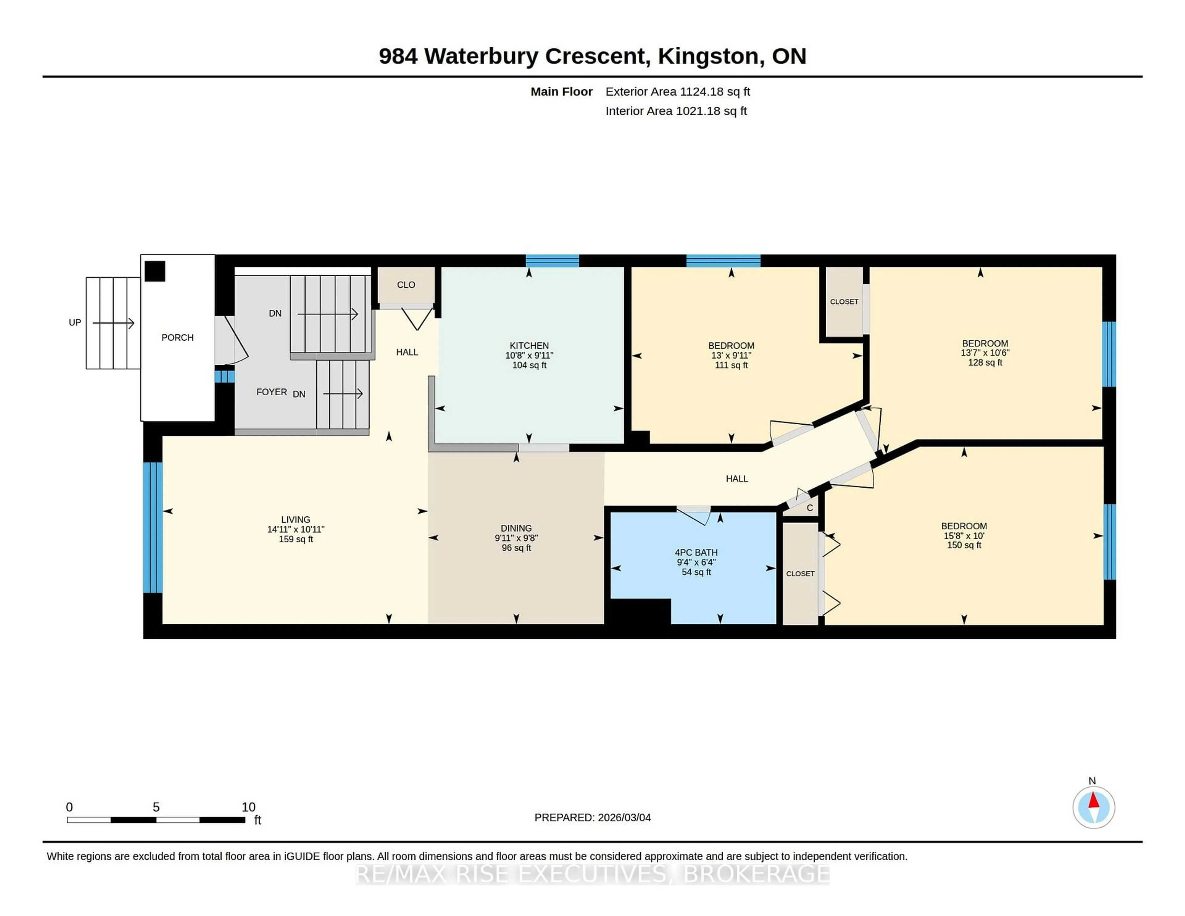 Floor plan for 984 Waterbury Cres, Kingston Ontario K7M 8V3