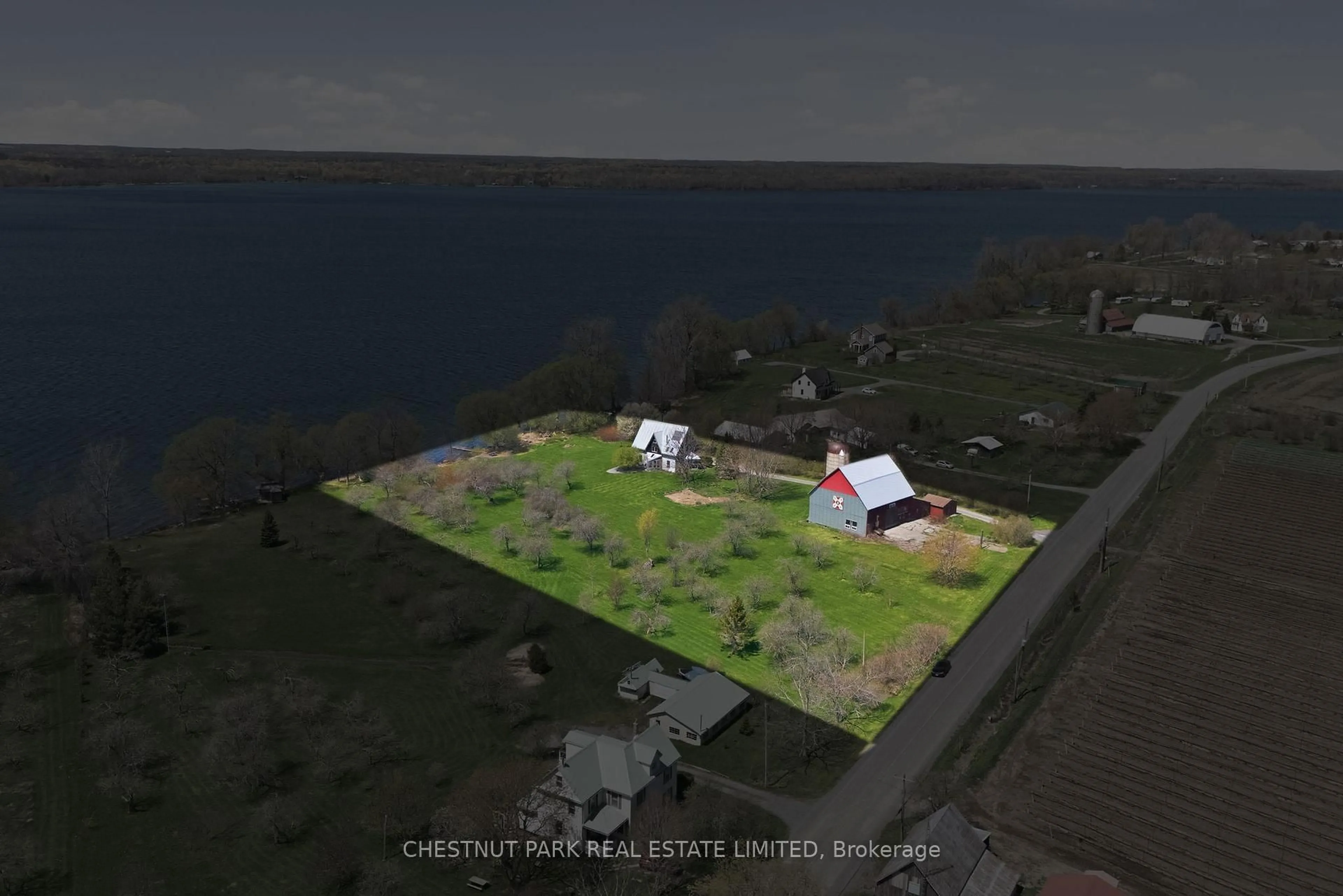 A pic from outside/outdoor area/front of a property/back of a property/a pic from drone, building for 3071 County Road 13, Prince Edward County Ontario K0K 2T0