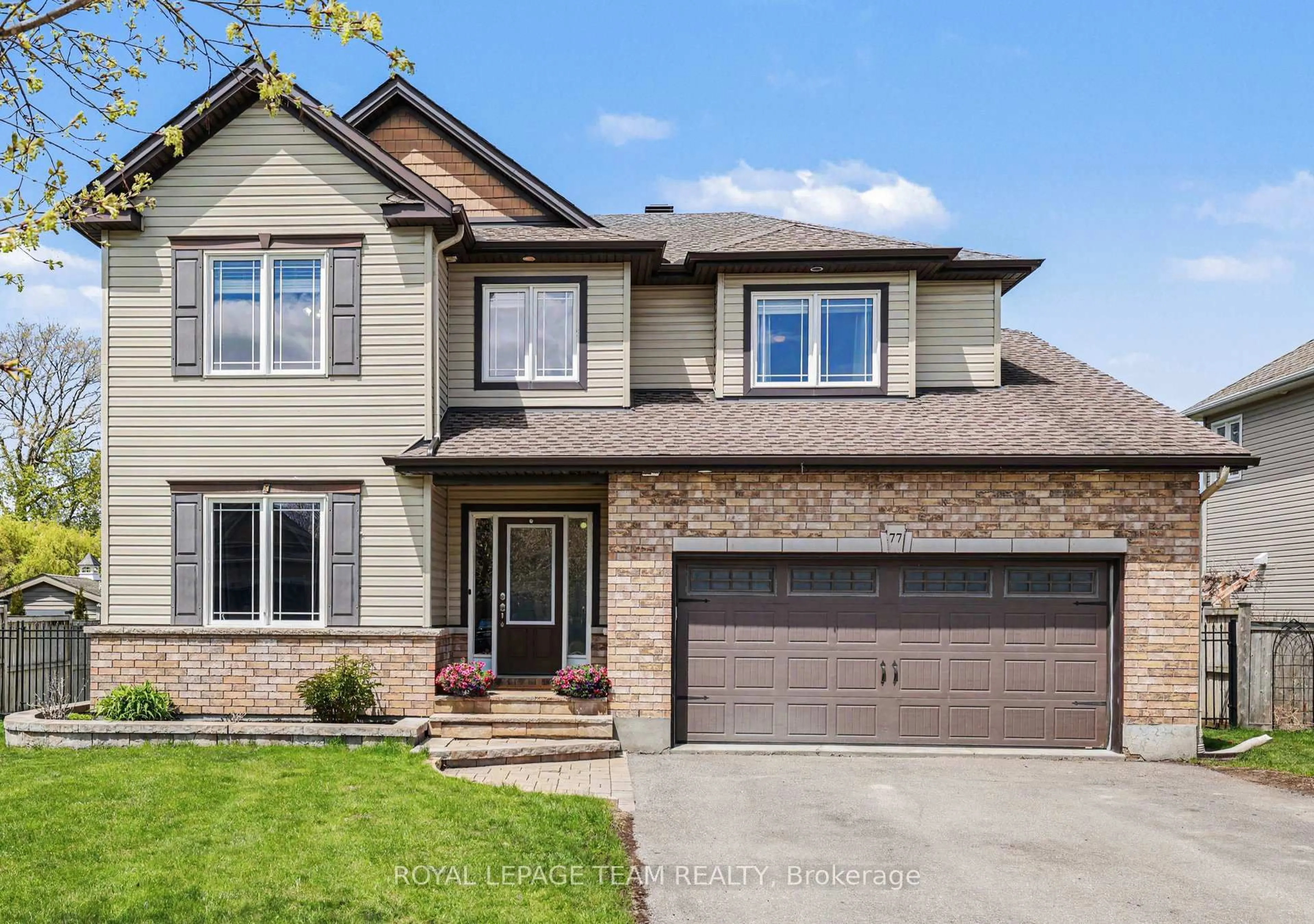 Home with brick exterior material, street for 77 Chanonhouse Dr, Richmond Ontario K0A 2Z0