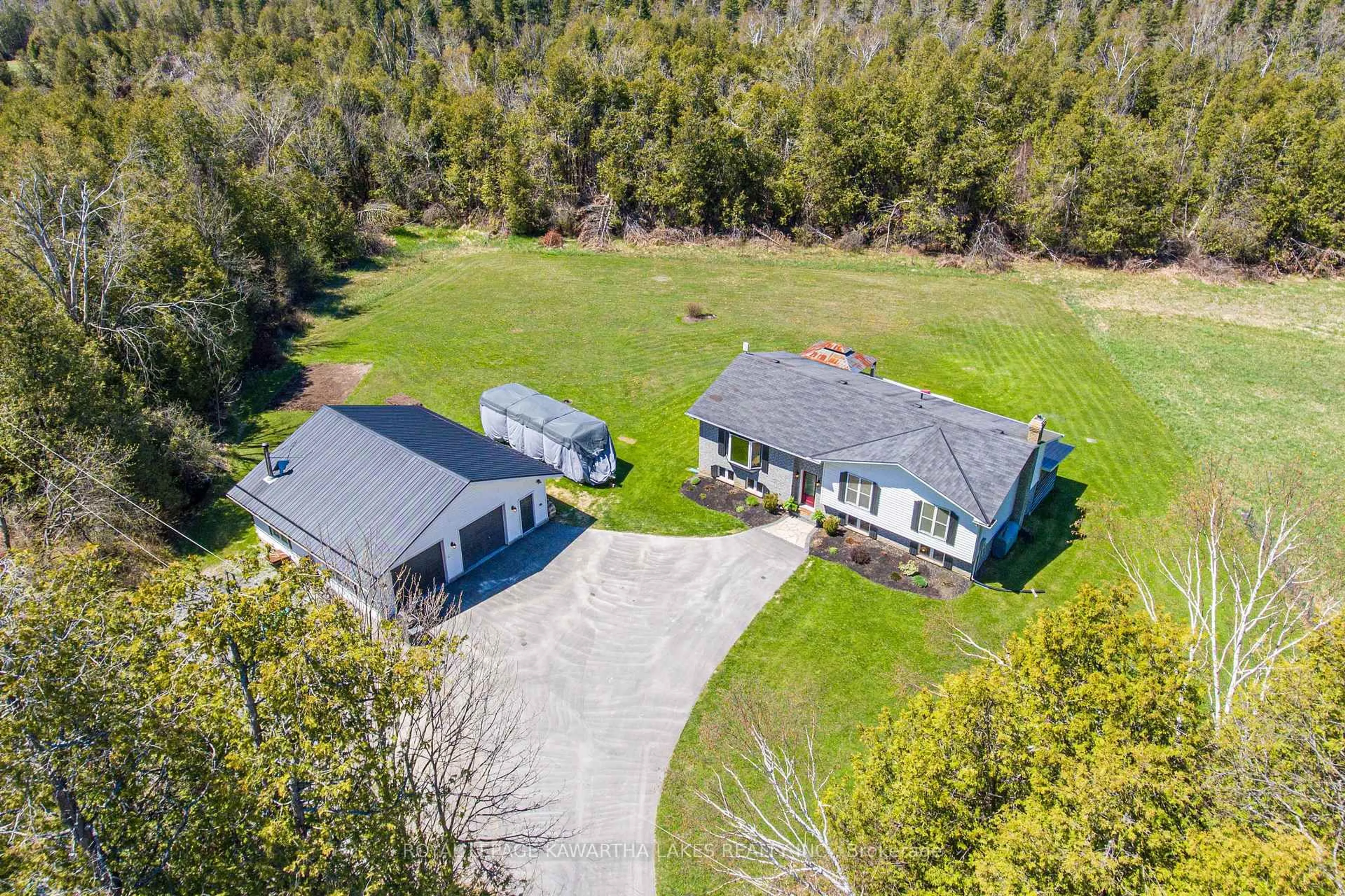 A pic from outside/outdoor area/front of a property/back of a property/a pic from drone, unknown for 75 Prescott Rd, Kawartha Lakes Ontario K0M 1A0