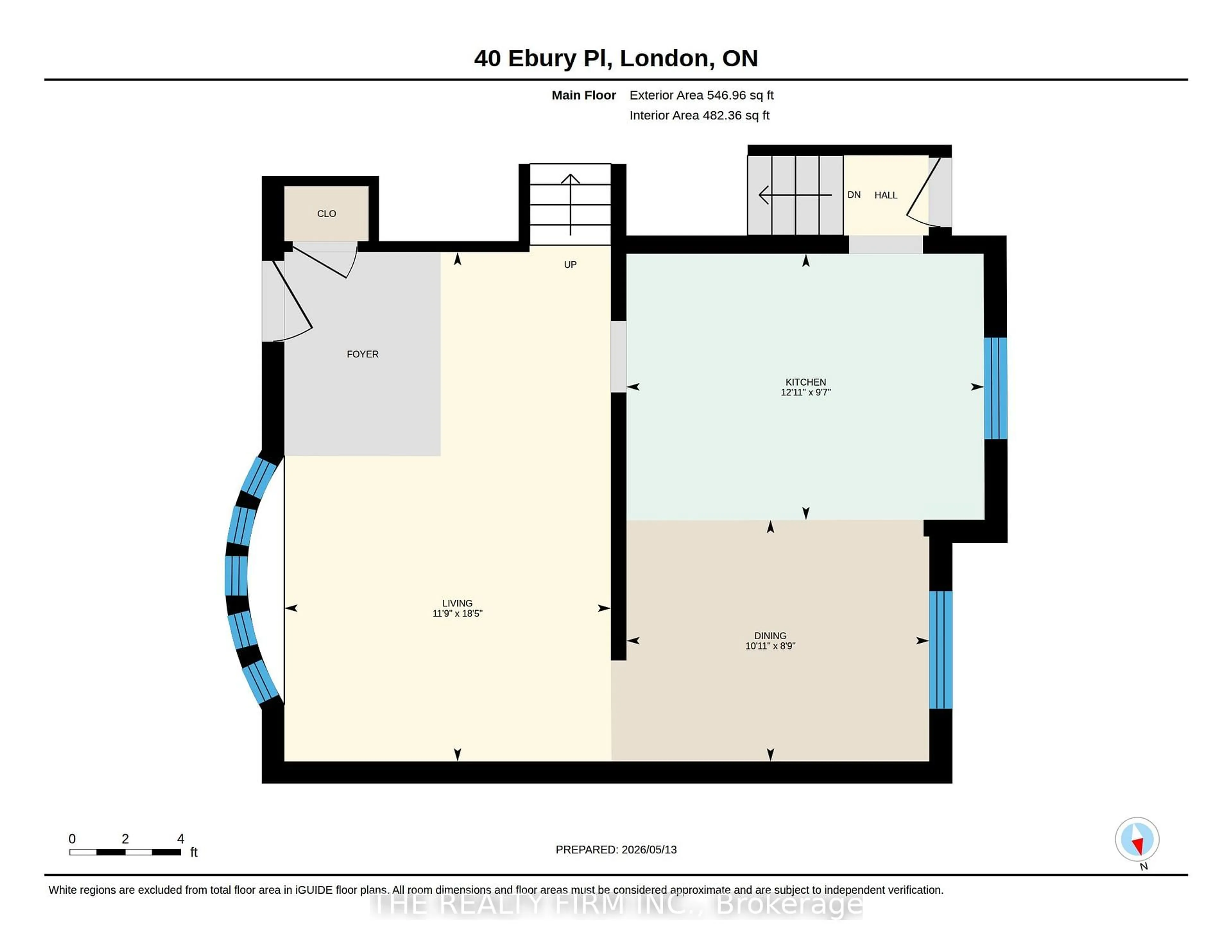 Floor plan for 40 Ebury Pl, London South Ontario N6C 4V4