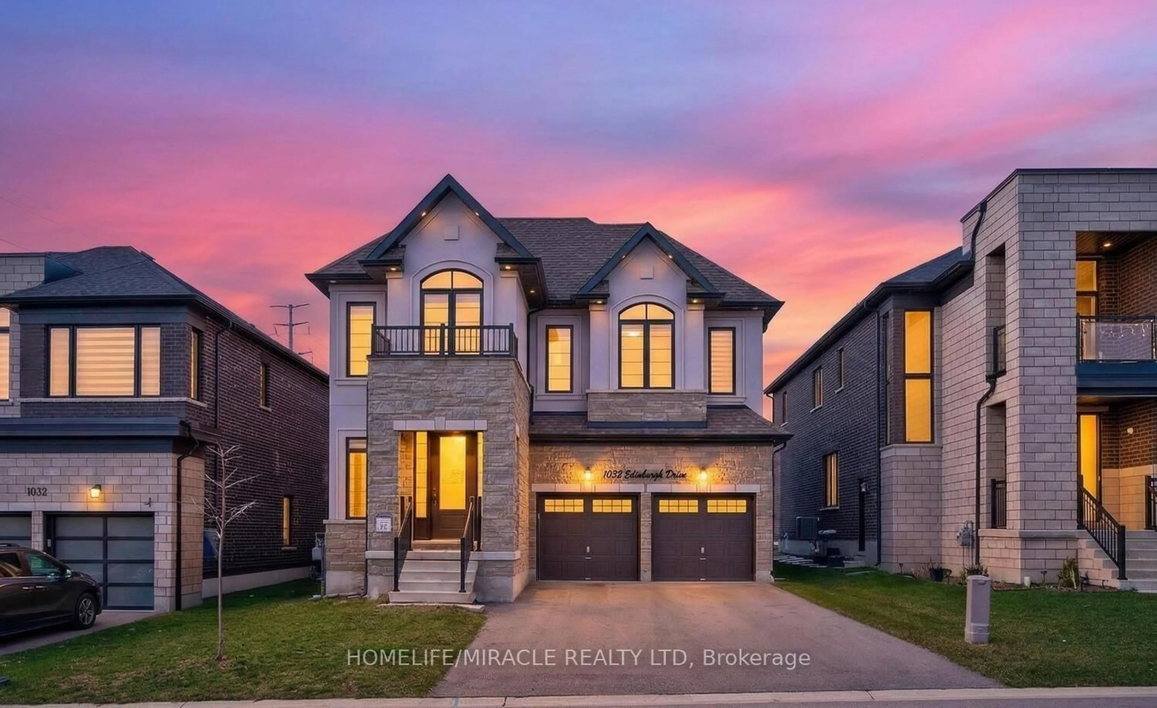 Home with brick exterior material, street for 1032 Edinburgh Dr, Woodstock Ontario N4T 0M5