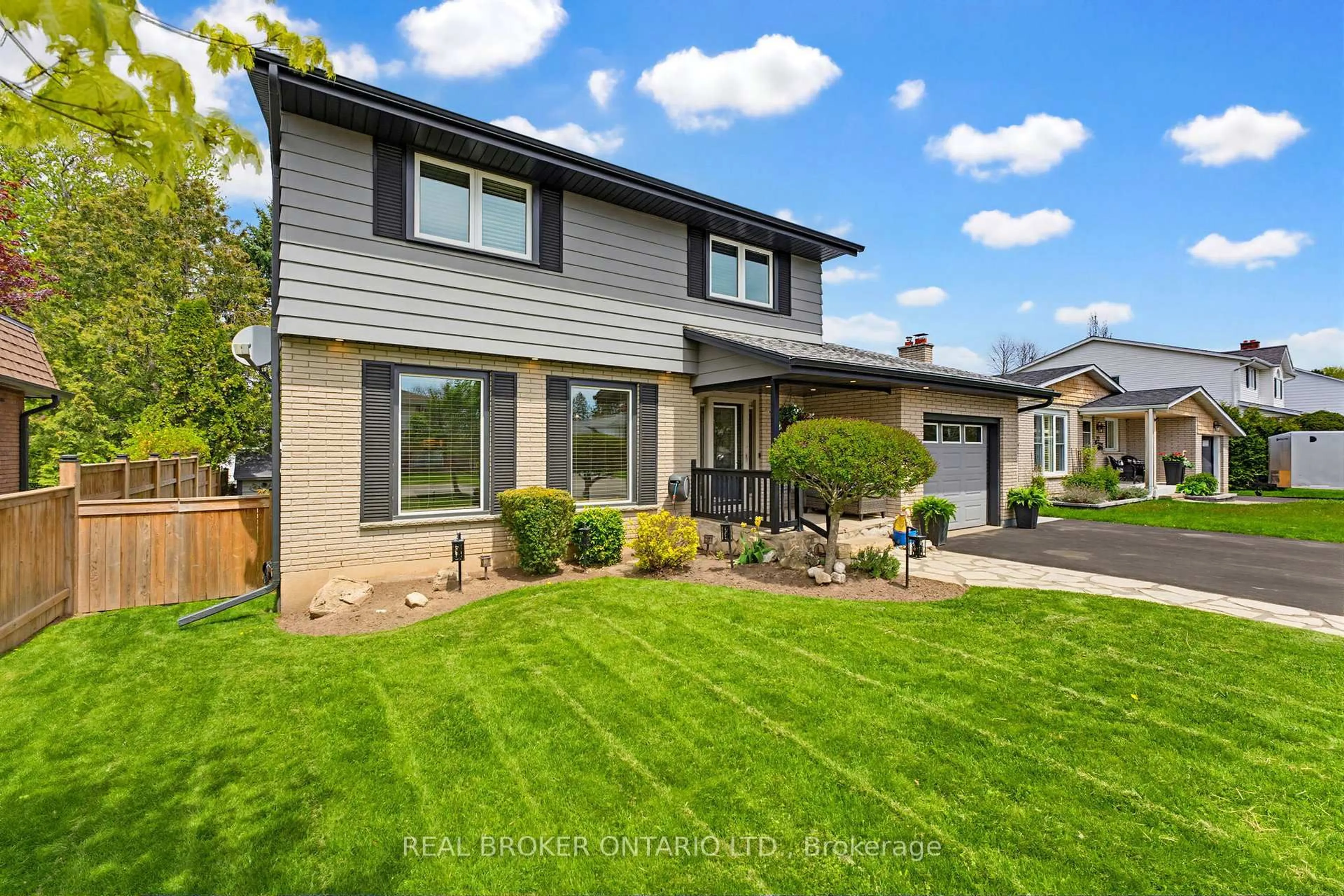 Home with vinyl exterior material, street for 24 Magnolia St, Brantford Ontario N3R 1P8