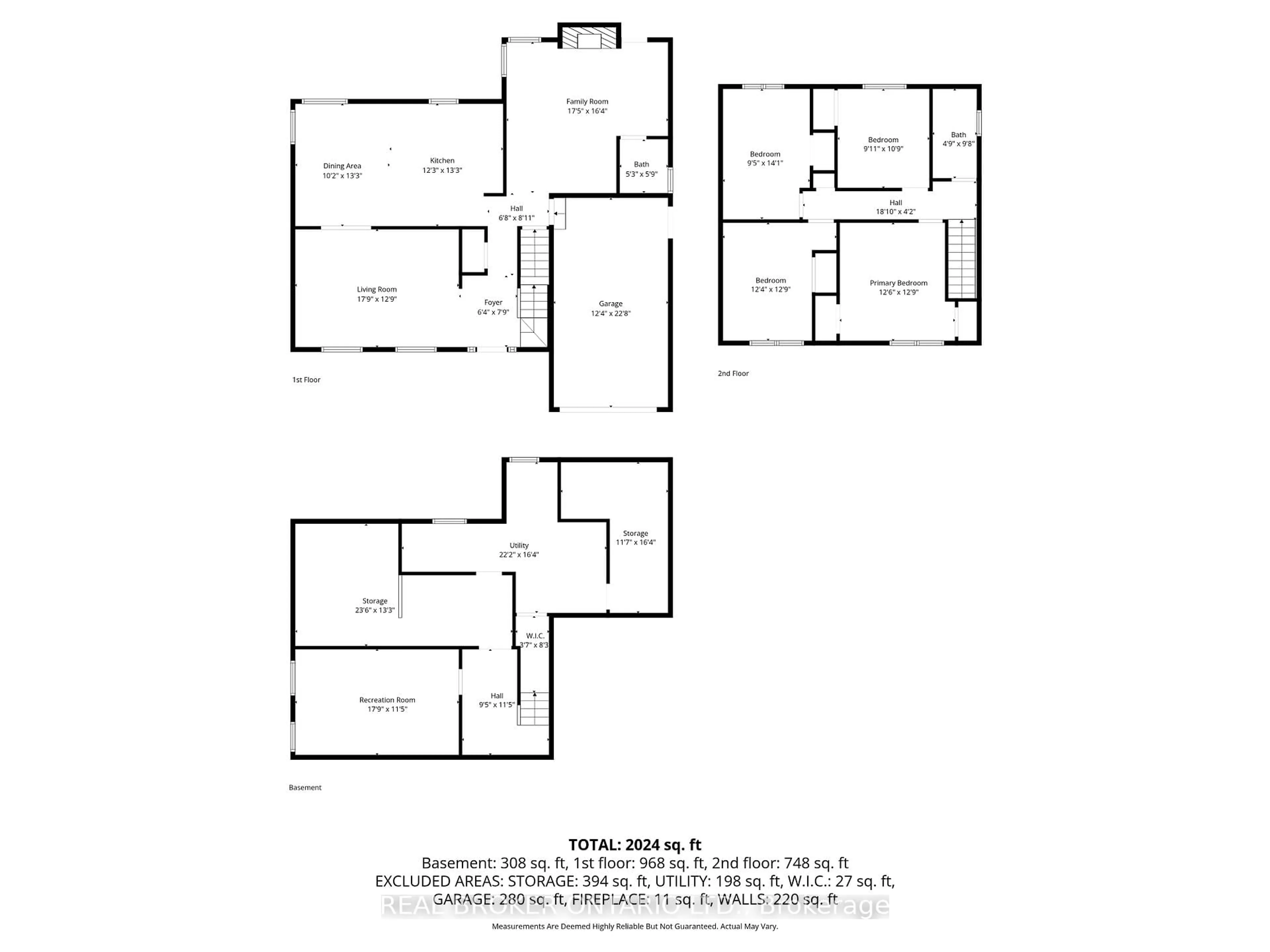 Floor plan for 24 Magnolia St, Brantford Ontario N3R 1P8