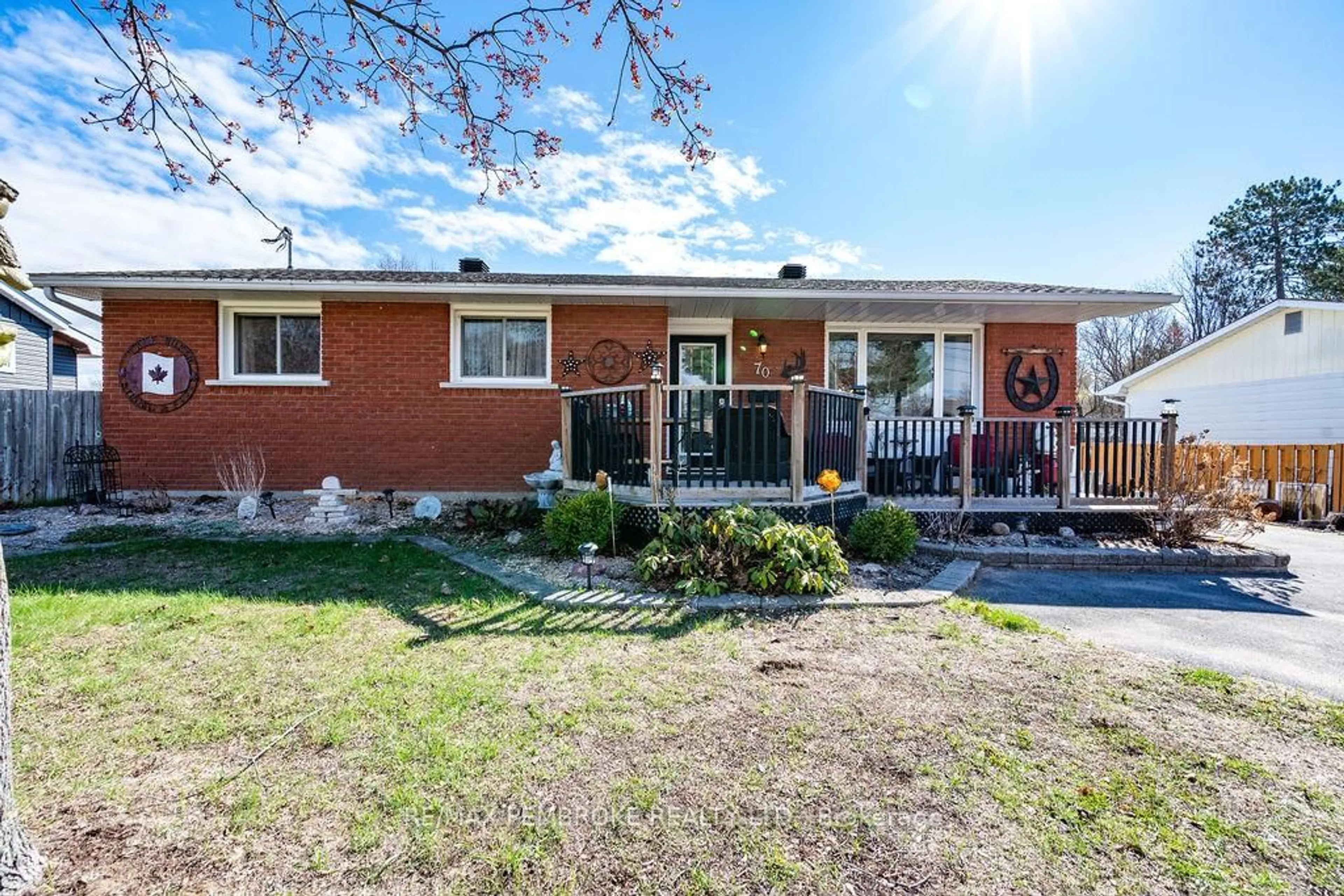 Home with brick exterior material, street for 70 Selkirk St, Petawawa Ontario K8H 1P4