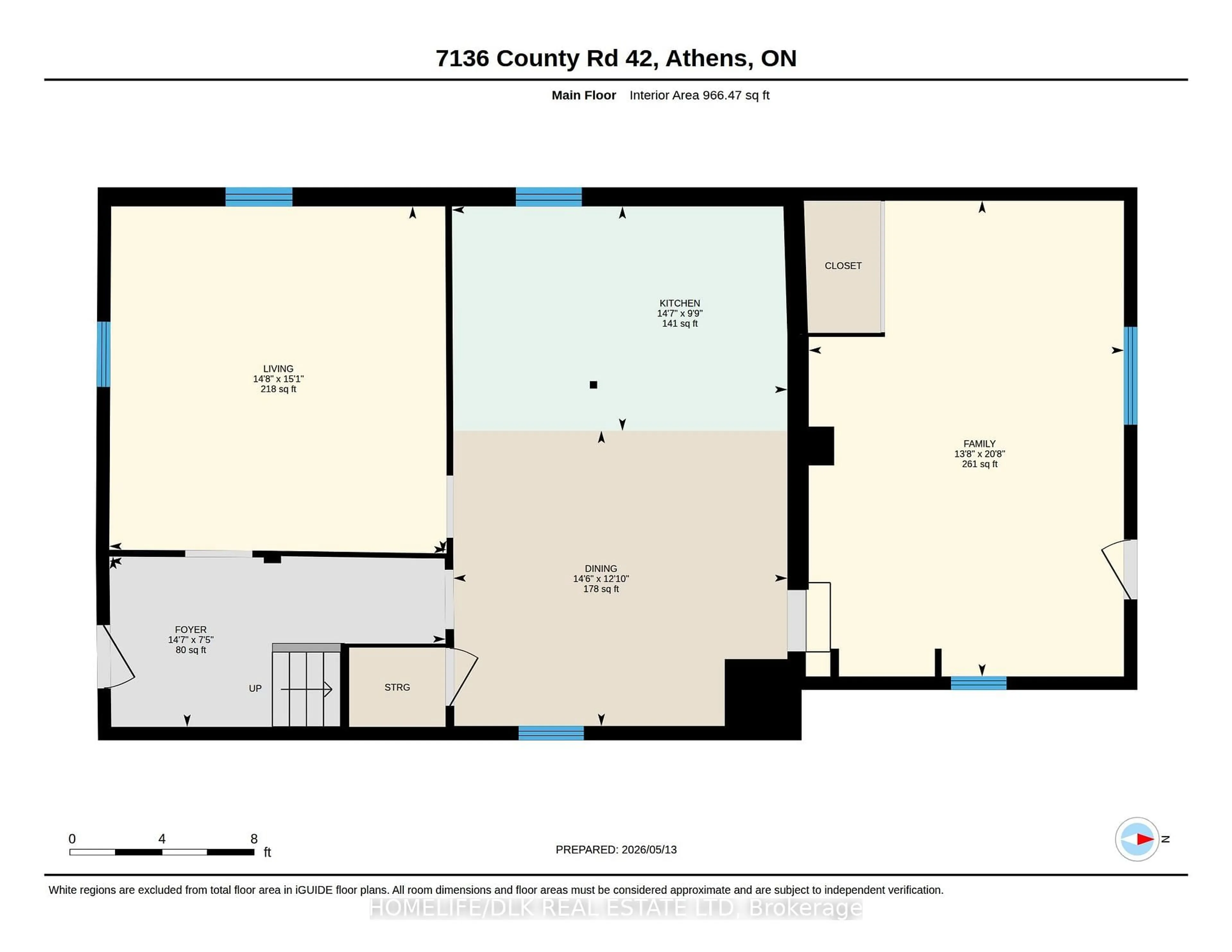 Floor plan for 7136 County 42 Rd, Elizabethtown-Kitley Ontario K6V 5T4