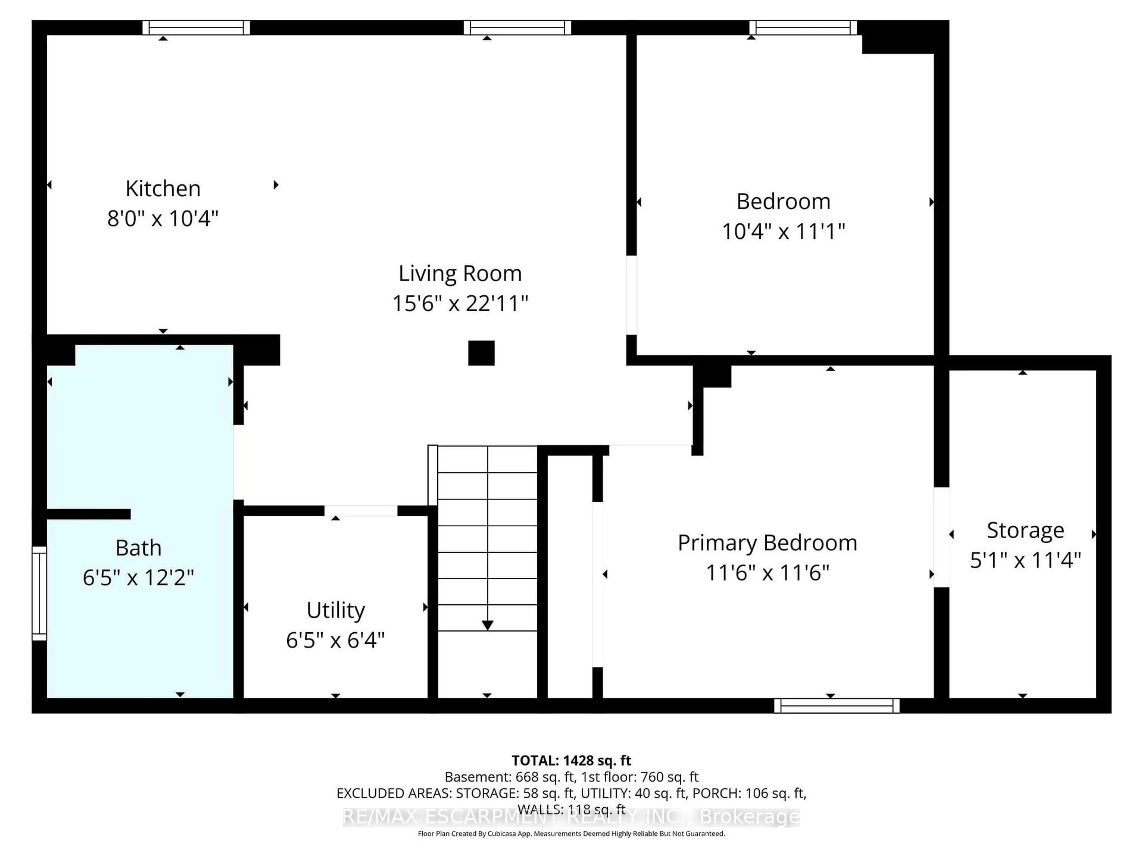 Floor plan for 374 East 13th St, Hamilton Ontario L9A 4A1