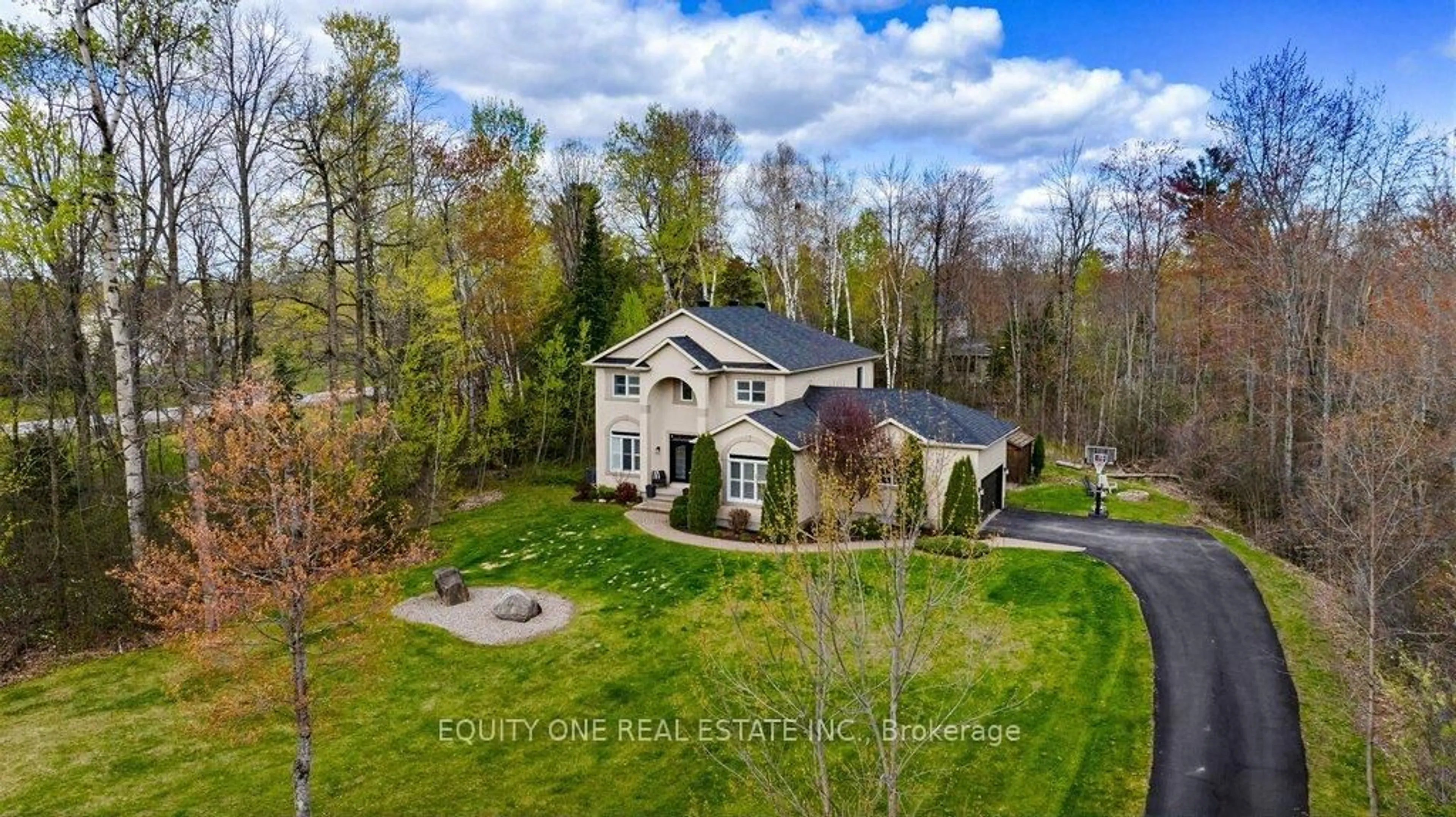 A pic from outside/outdoor area/front of a property/back of a property/a pic from drone, water/lake/river/ocean view for 133 Arbourbrook Blvd, Carp Ontario K0A 1L0