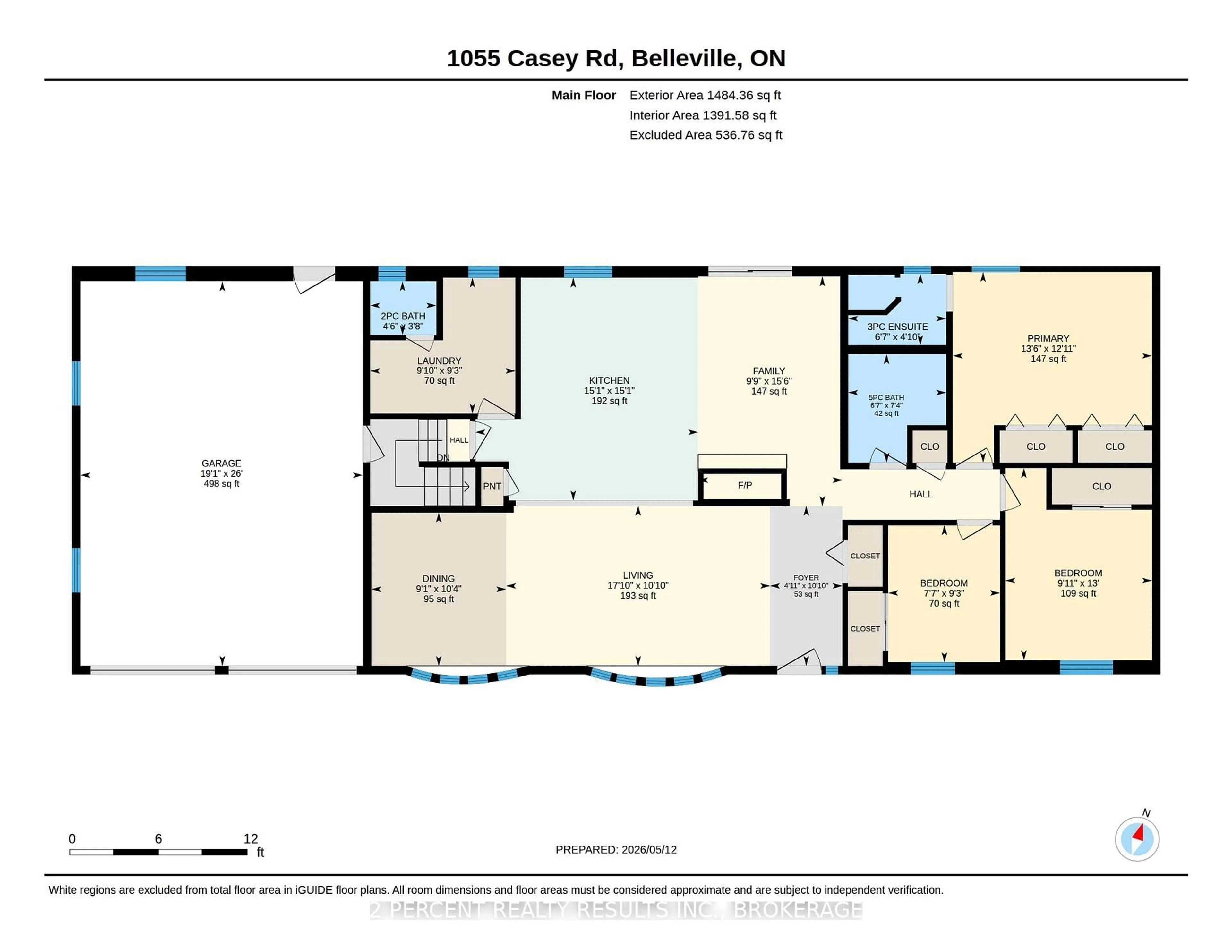 Floor plan for 1055 Casey Rd, Belleville Ontario K8N 4Z6