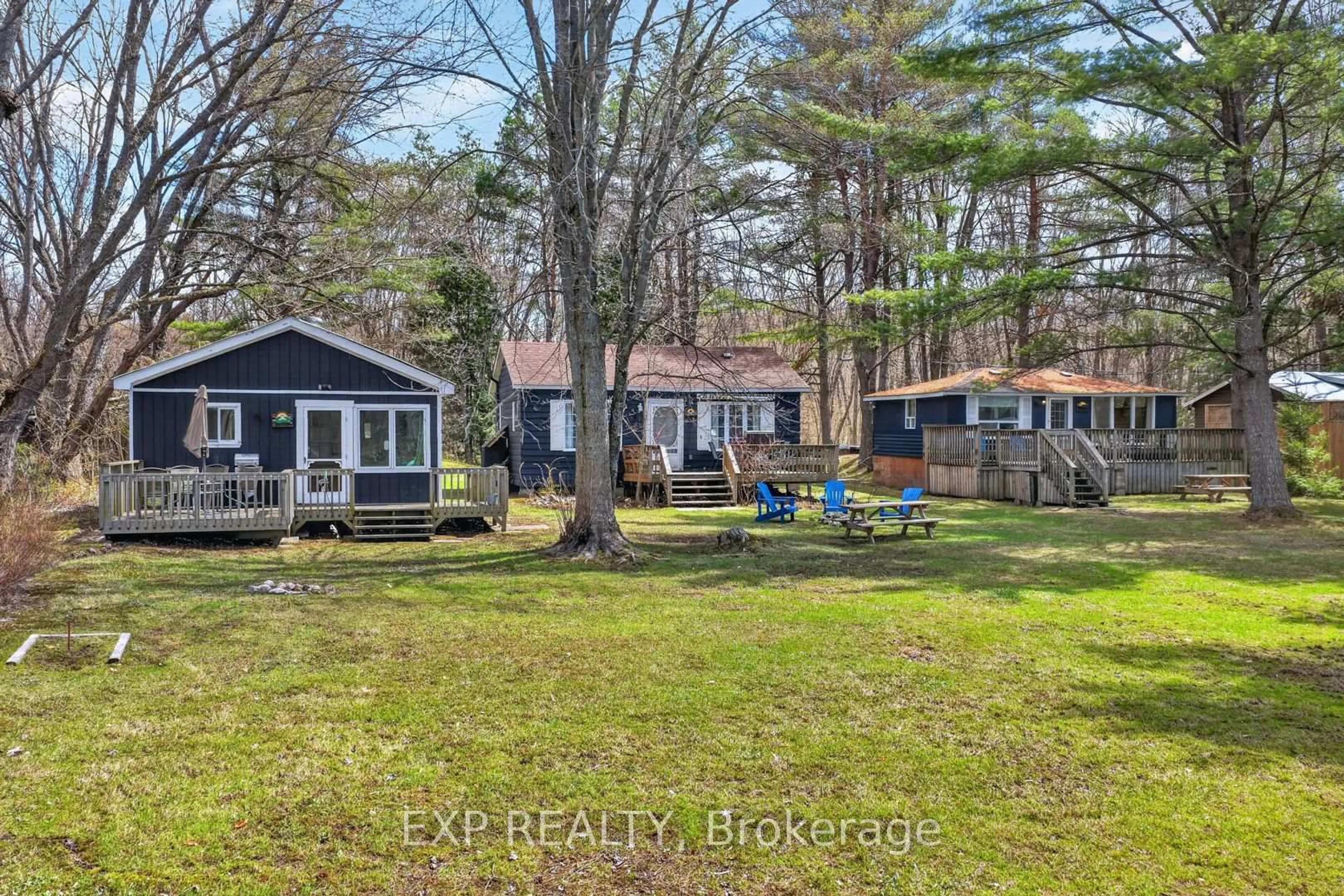 A pic from outside/outdoor area/front of a property/back of a property/a pic from drone, water/lake/river/ocean view for 1039 Wonder Beach Rd, Muskoka Lakes Ontario P0B 1M0