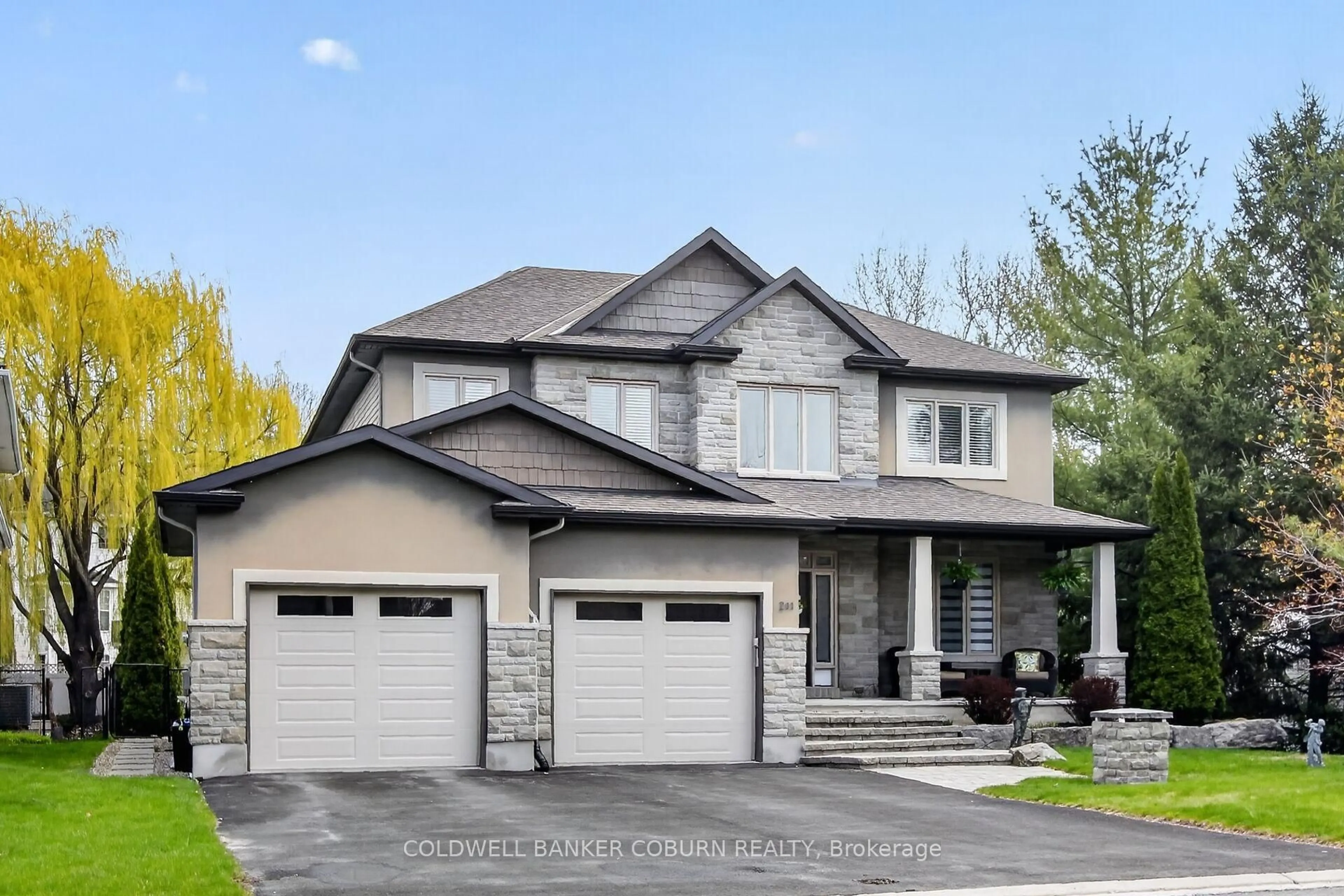 Home with vinyl exterior material, street for 211 Jensen Crt, Carp Ontario K0A 1L0
