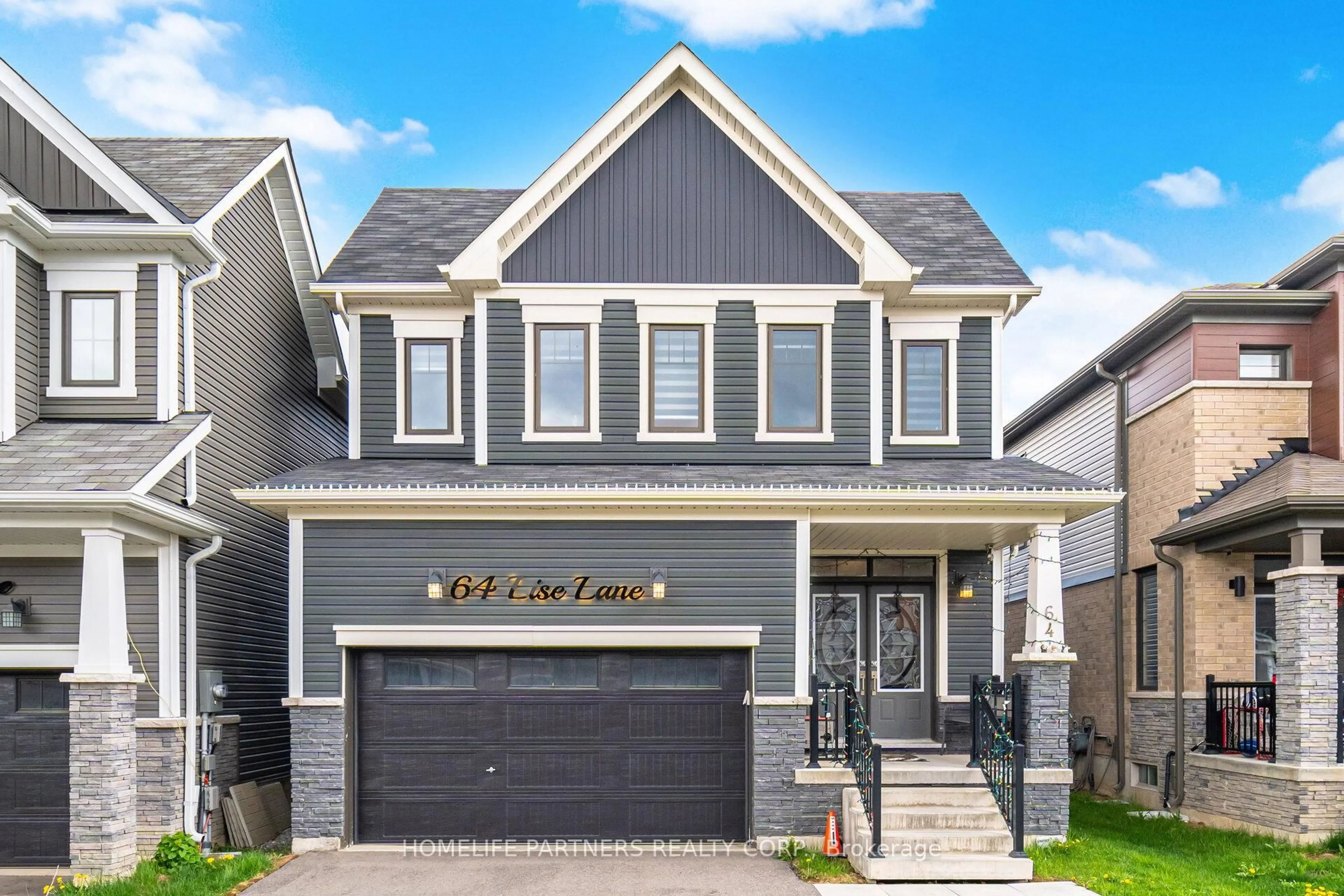 Home with vinyl exterior material, street for 64 Lise Lane, Haldimand Ontario N3W 0E8