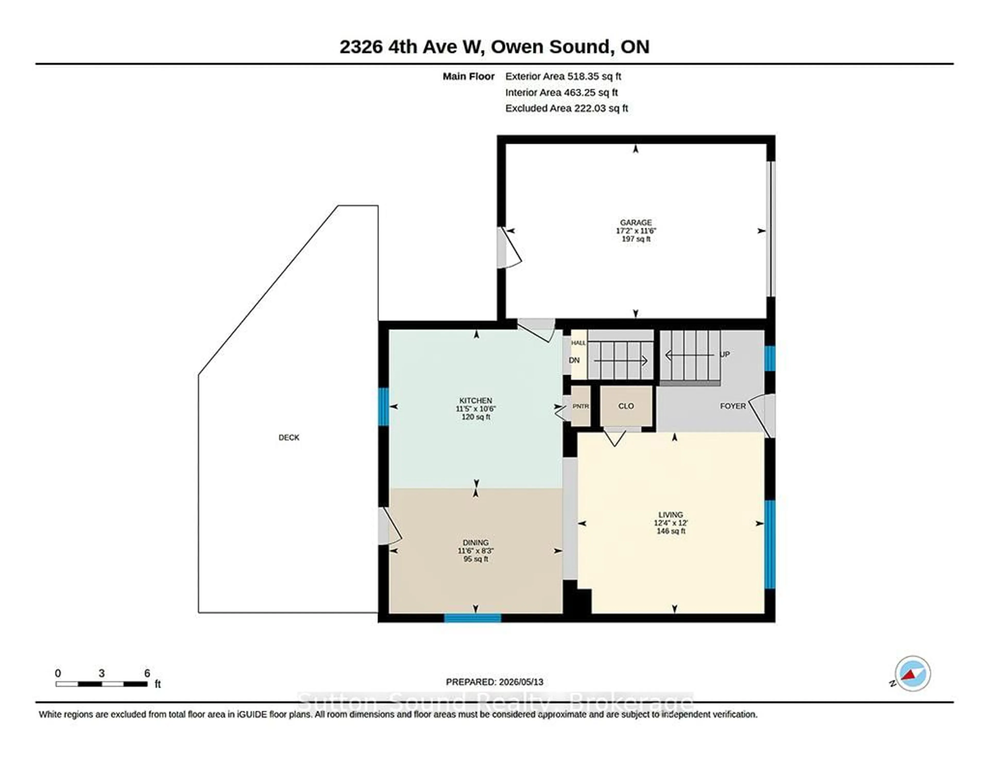 Floor plan for 2326 4TH Ave, Owen Sound Ontario N4K 4Y8