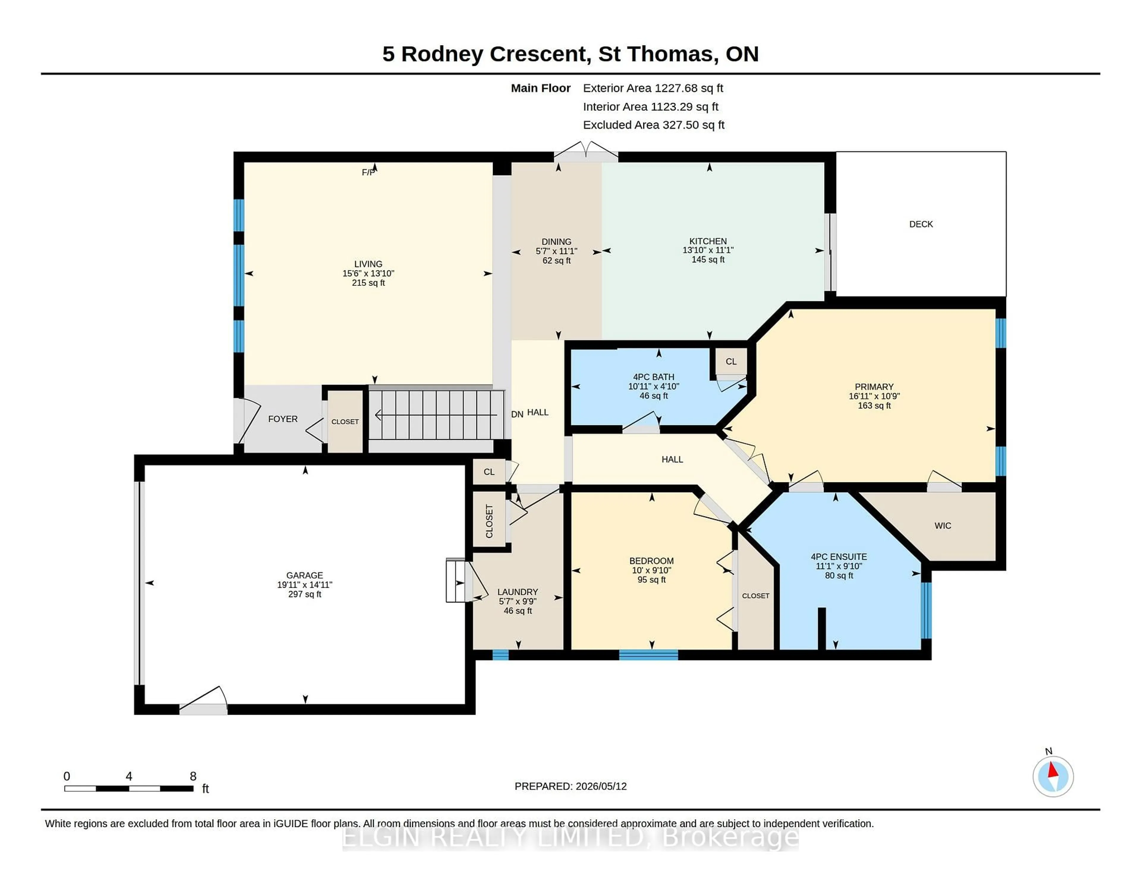 Floor plan for 5 Rodney Cres, St. Thomas Ontario N5R 6E1