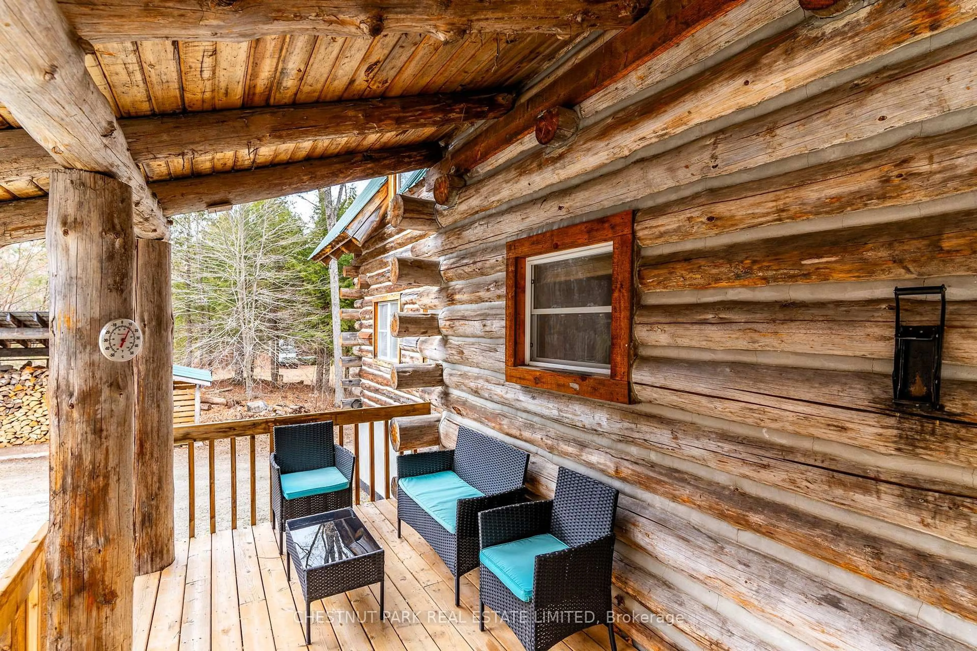 Patio, forest/trees view for 1068 Rattlesnake Rd, Dysart et al Ontario K0M 1S0