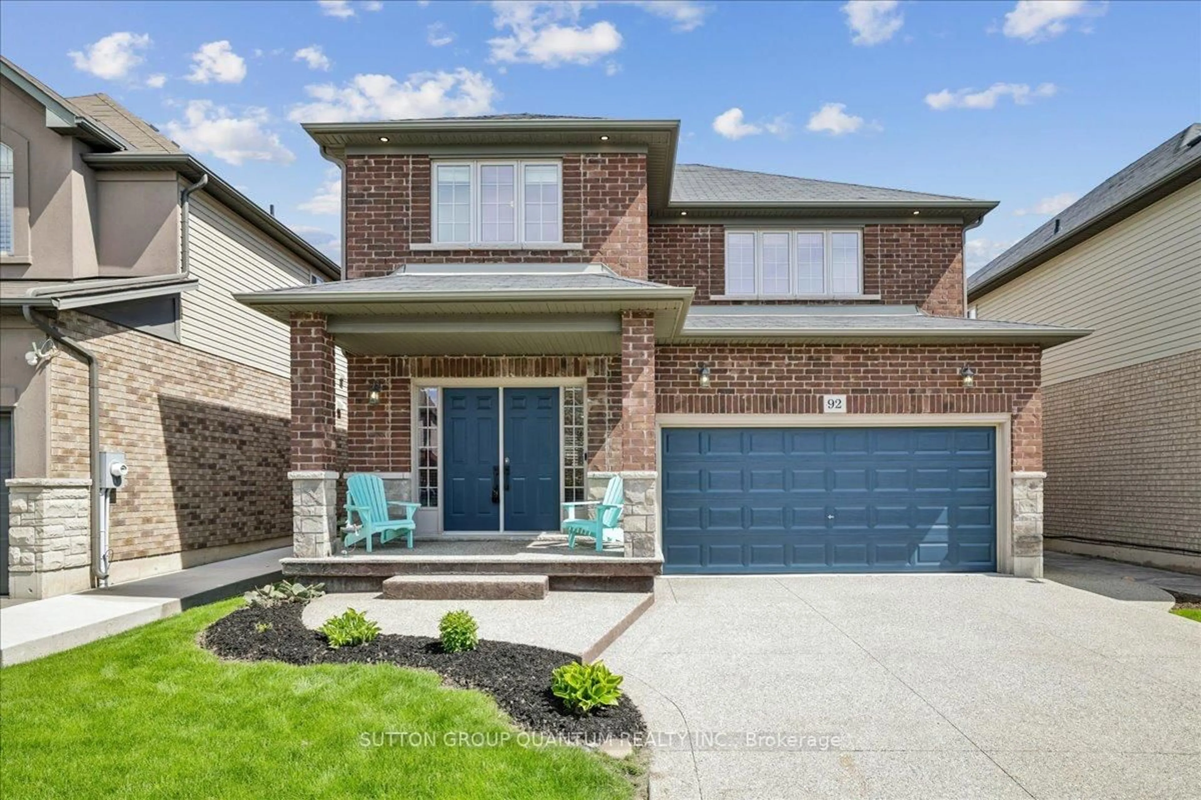 Home with brick exterior material, street for 92 Garinger Cres, Hamilton Ontario L0R 1C0