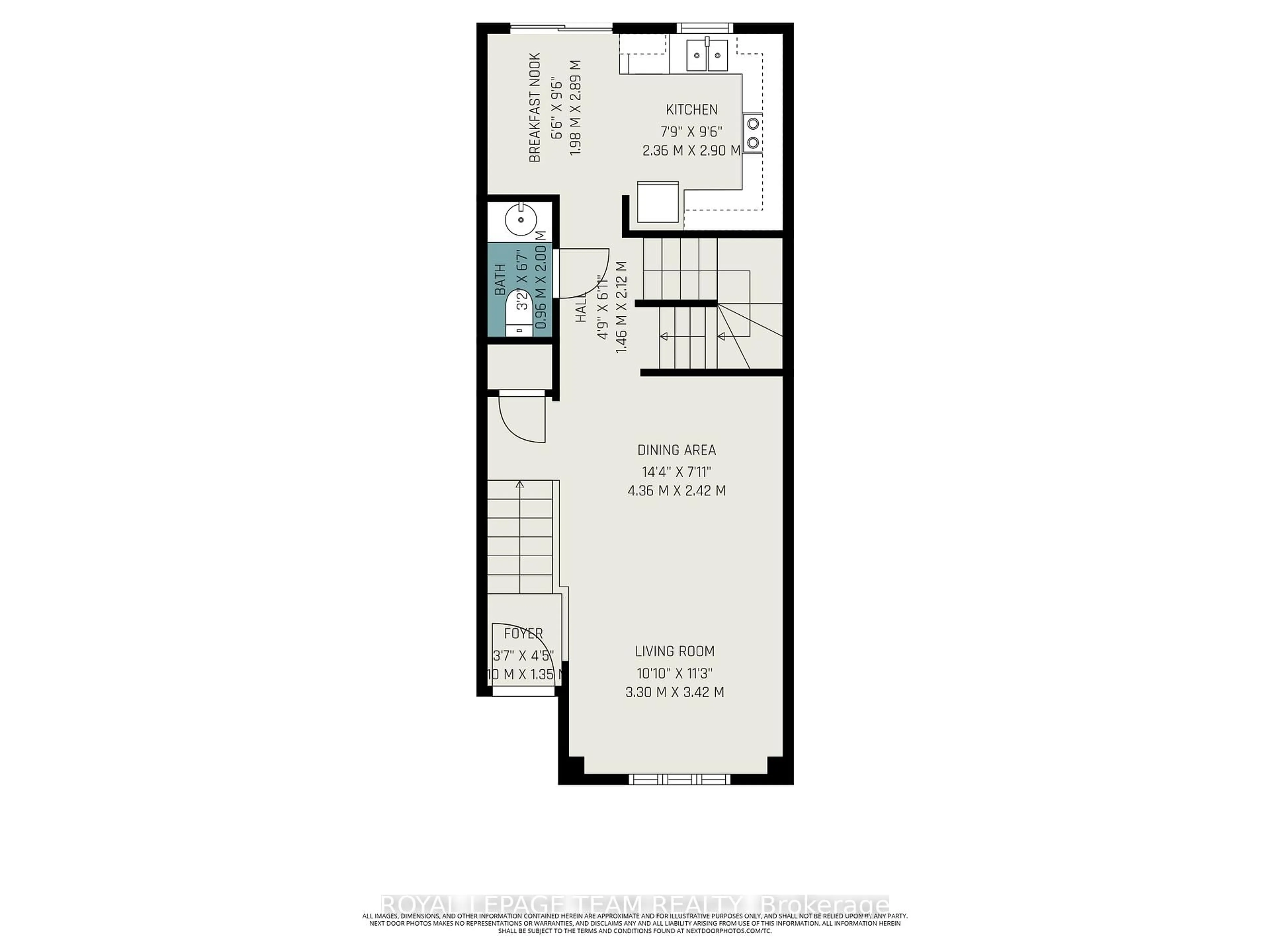 Floor plan for 22 Yorkville St, Ottawa Ontario K2C 4B6