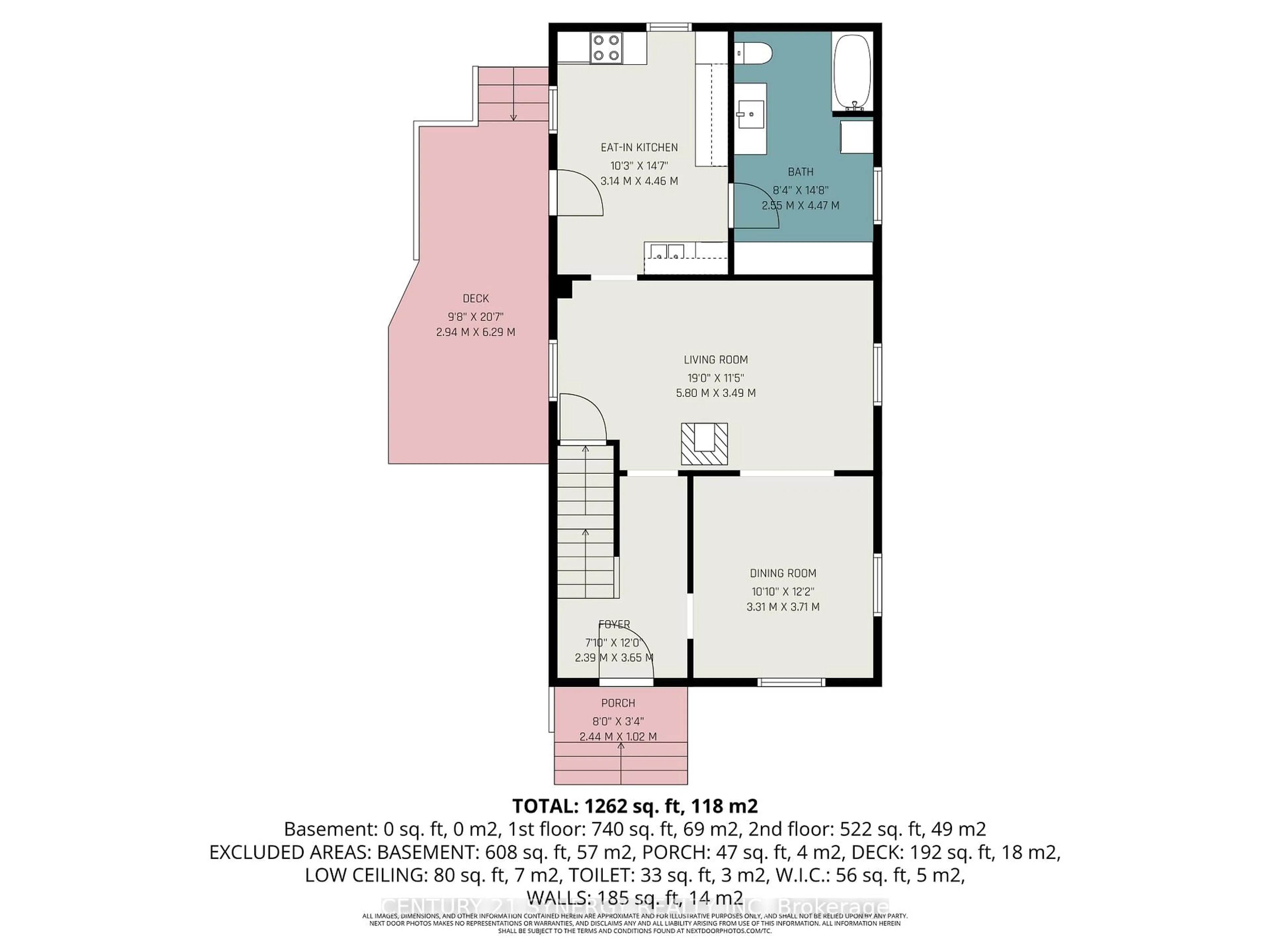 Floor plan for 15 Alfred St, Smiths Falls Ontario K7A 4H6