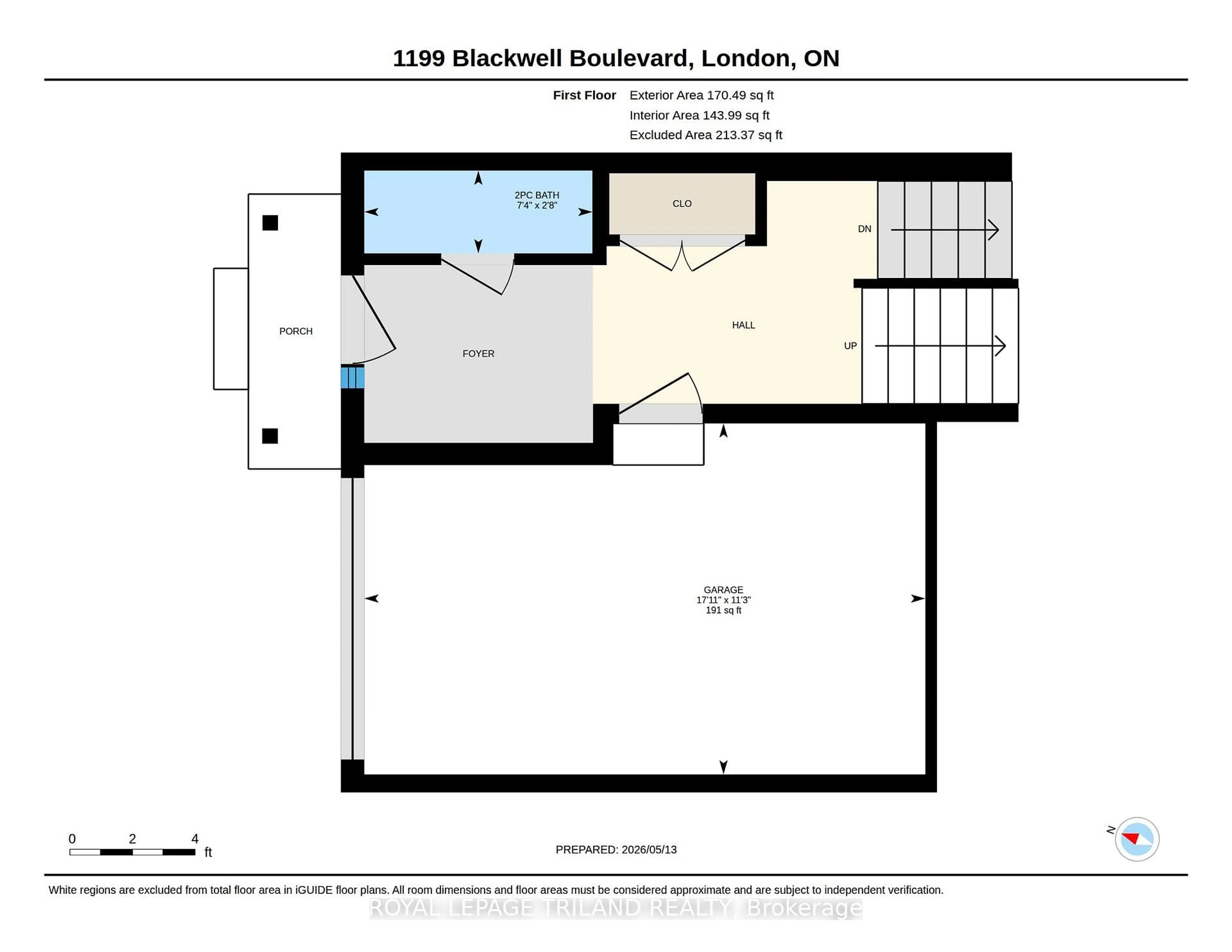 Floor plan for 1199 Blackwell Blvd, London North Ontario N5X 0N7