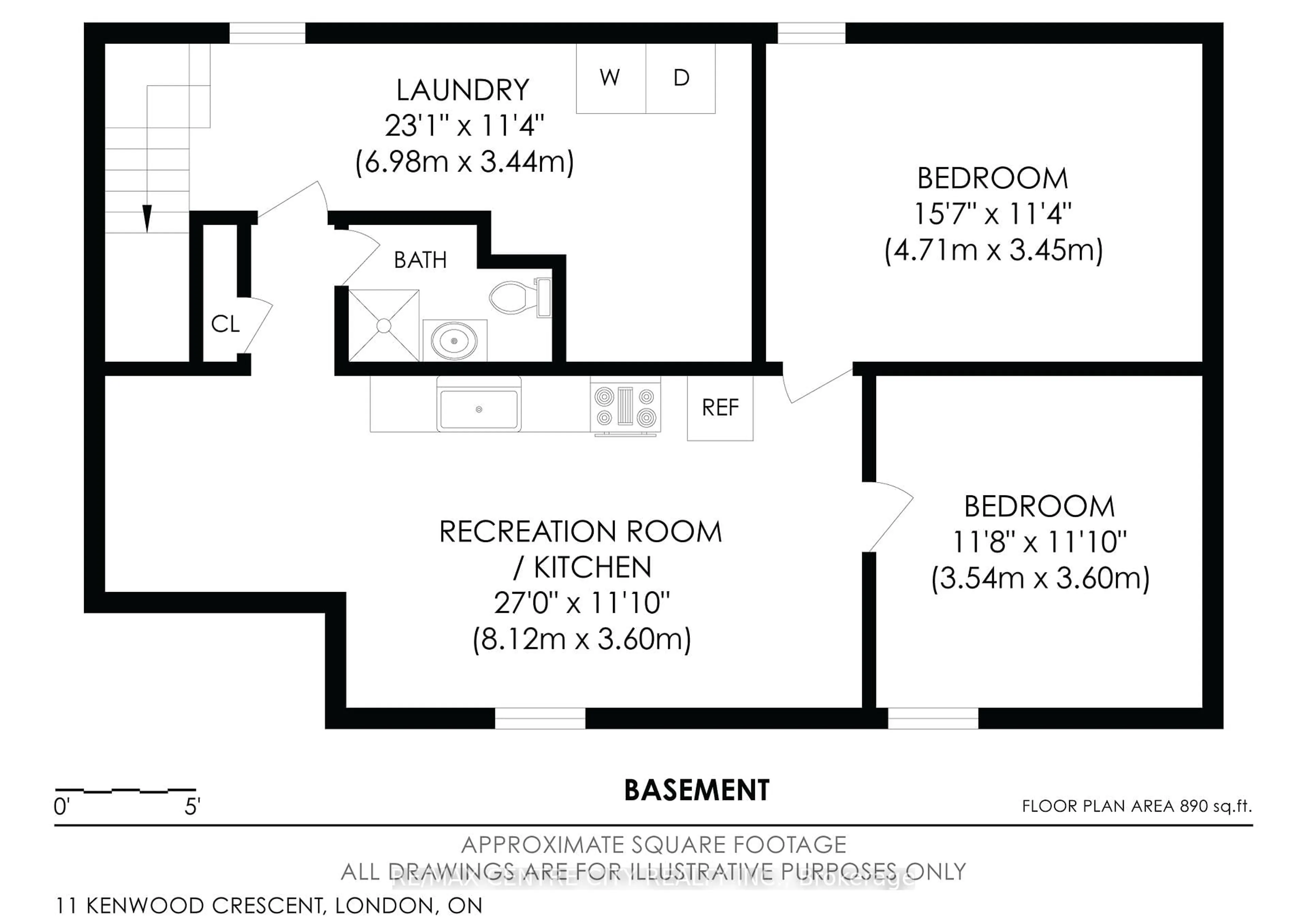 Floor plan for 11 Kenwood Cres, London East Ontario N5Y 3W6