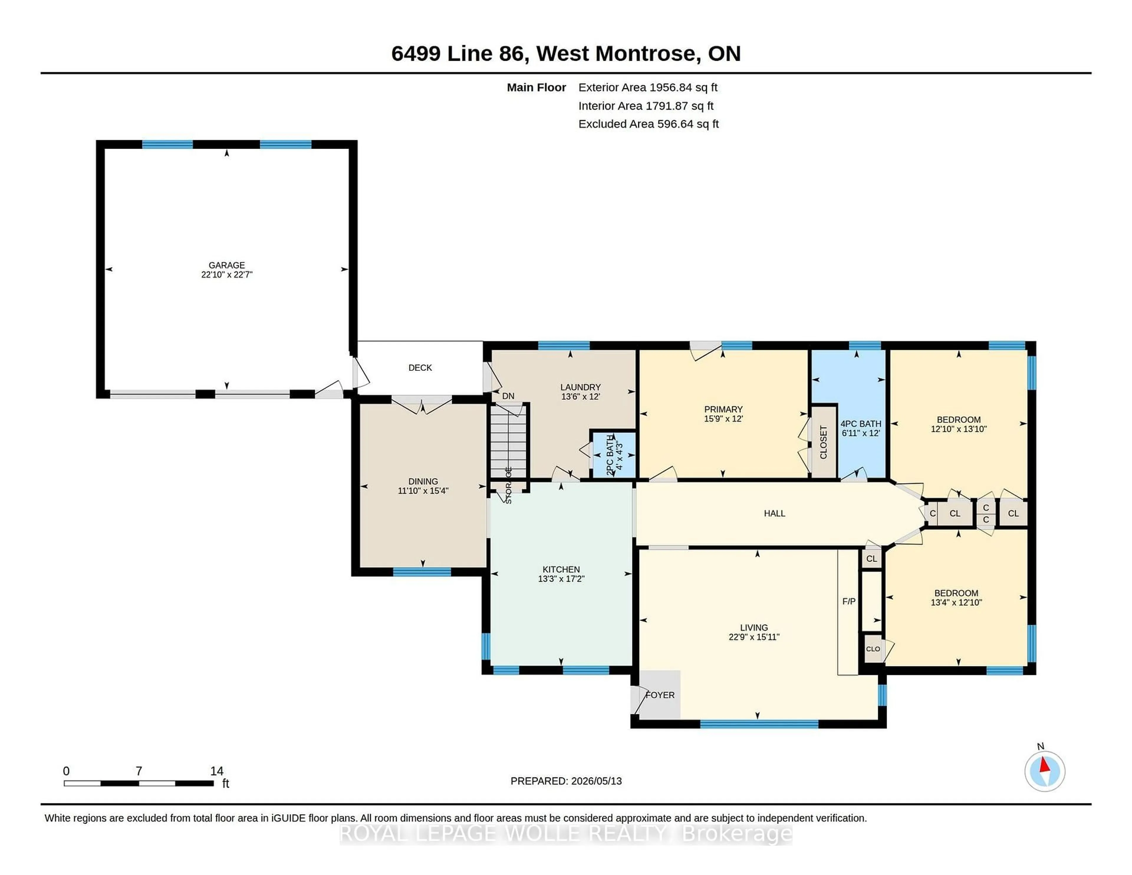 Floor plan for 6499 Line 86, Woolwich Ontario N0B 2V0