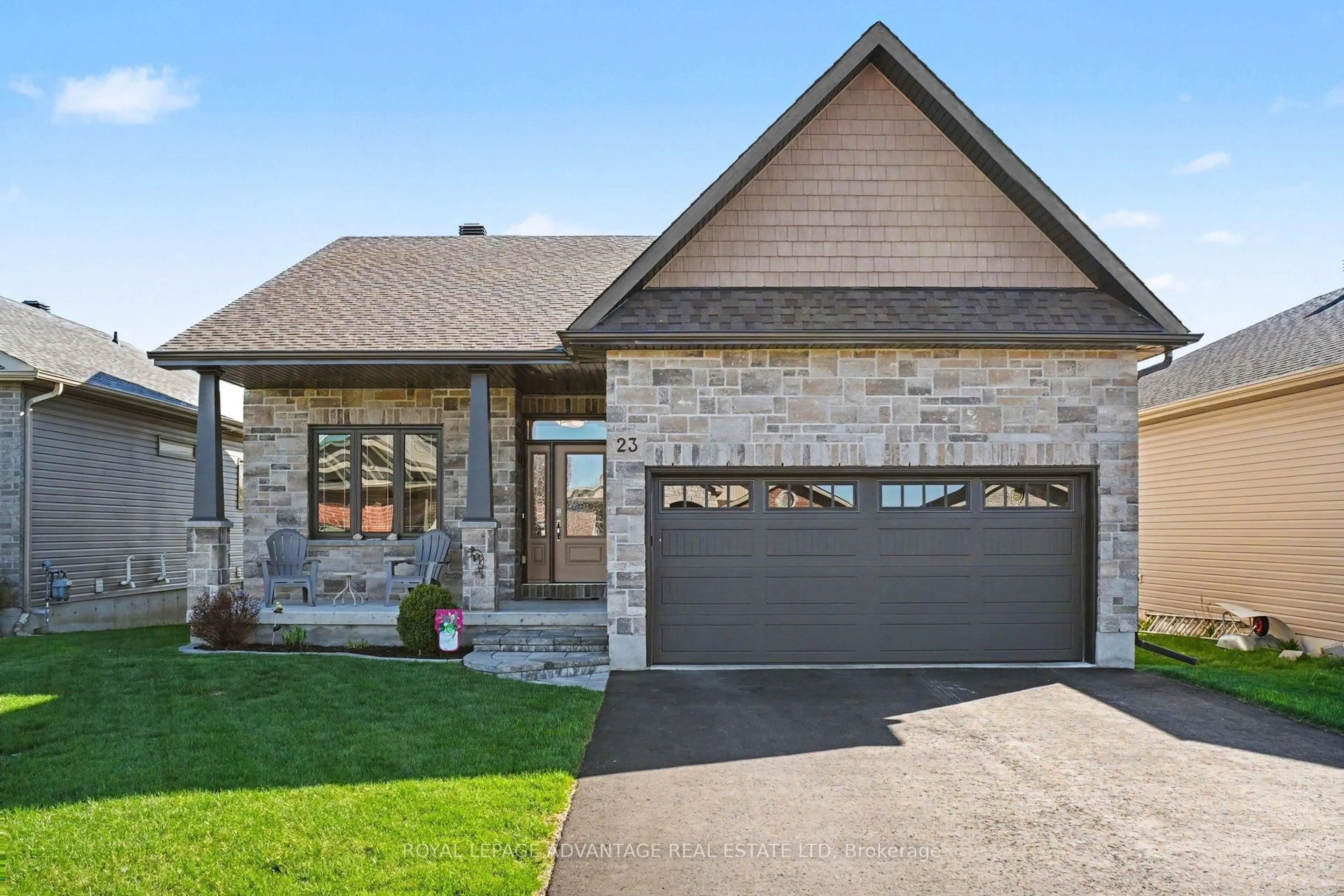 Home with brick exterior material, street for 23 Senators Gate Dr, Perth Ontario K7H 0B5