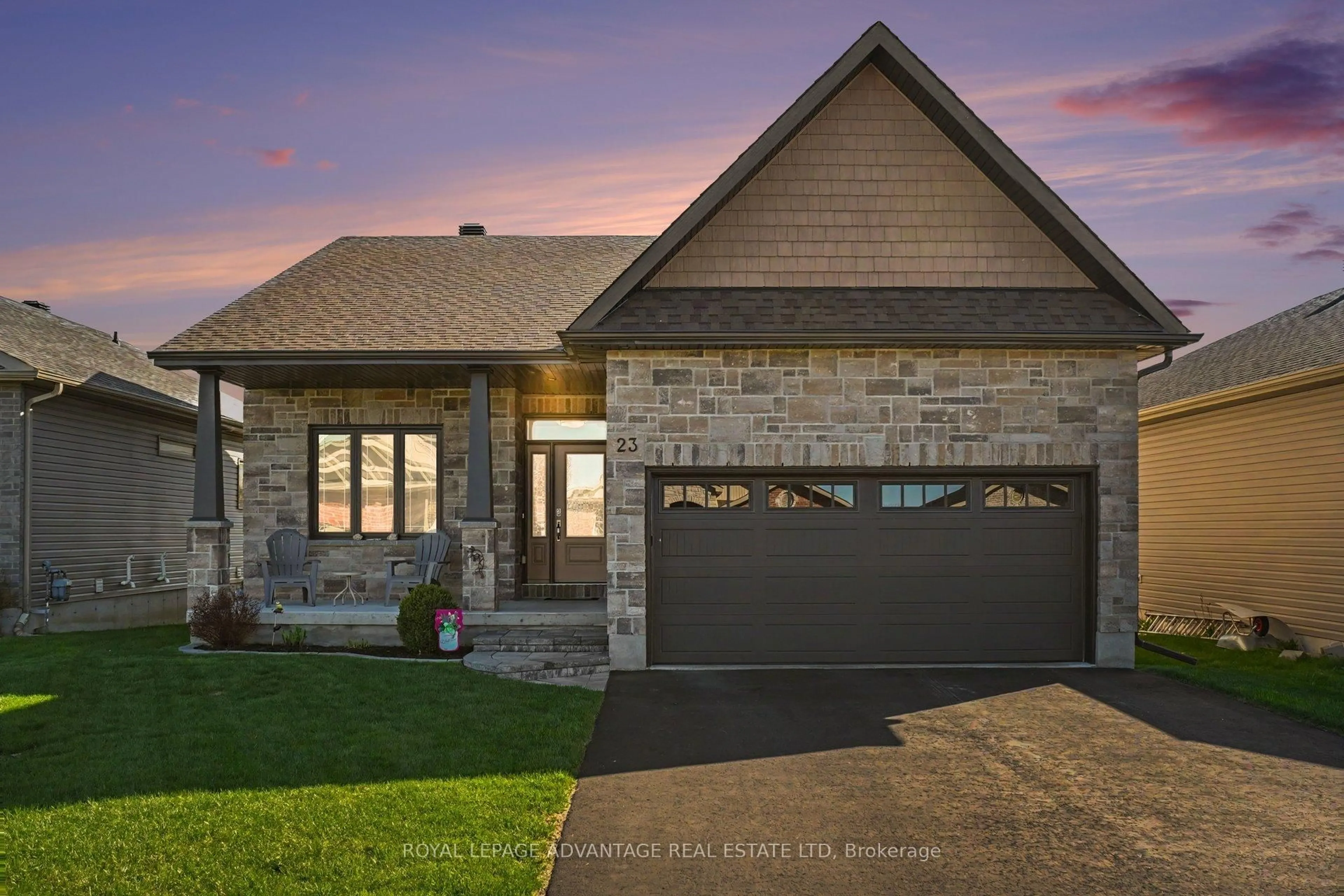 Home with brick exterior material, street for 23 Senators Gate Dr, Perth Ontario K7H 0B5