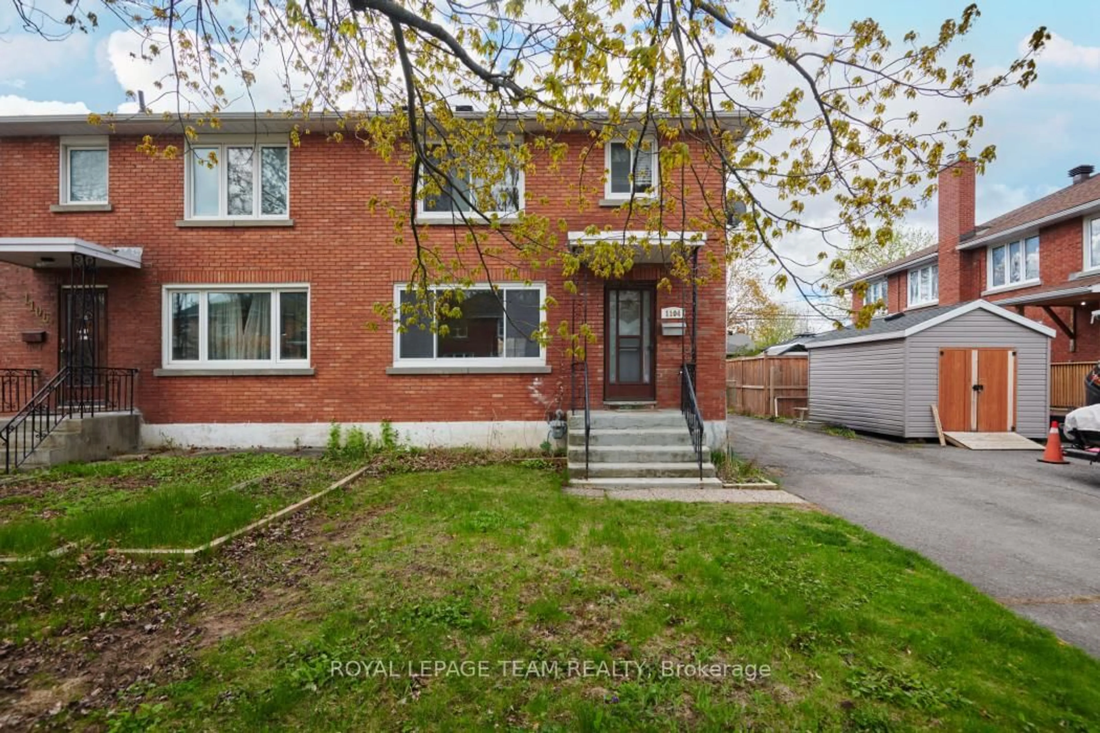 Home with brick exterior material, street for 1104 Apolydor Ave, Ottawa Ontario K1H 8B2