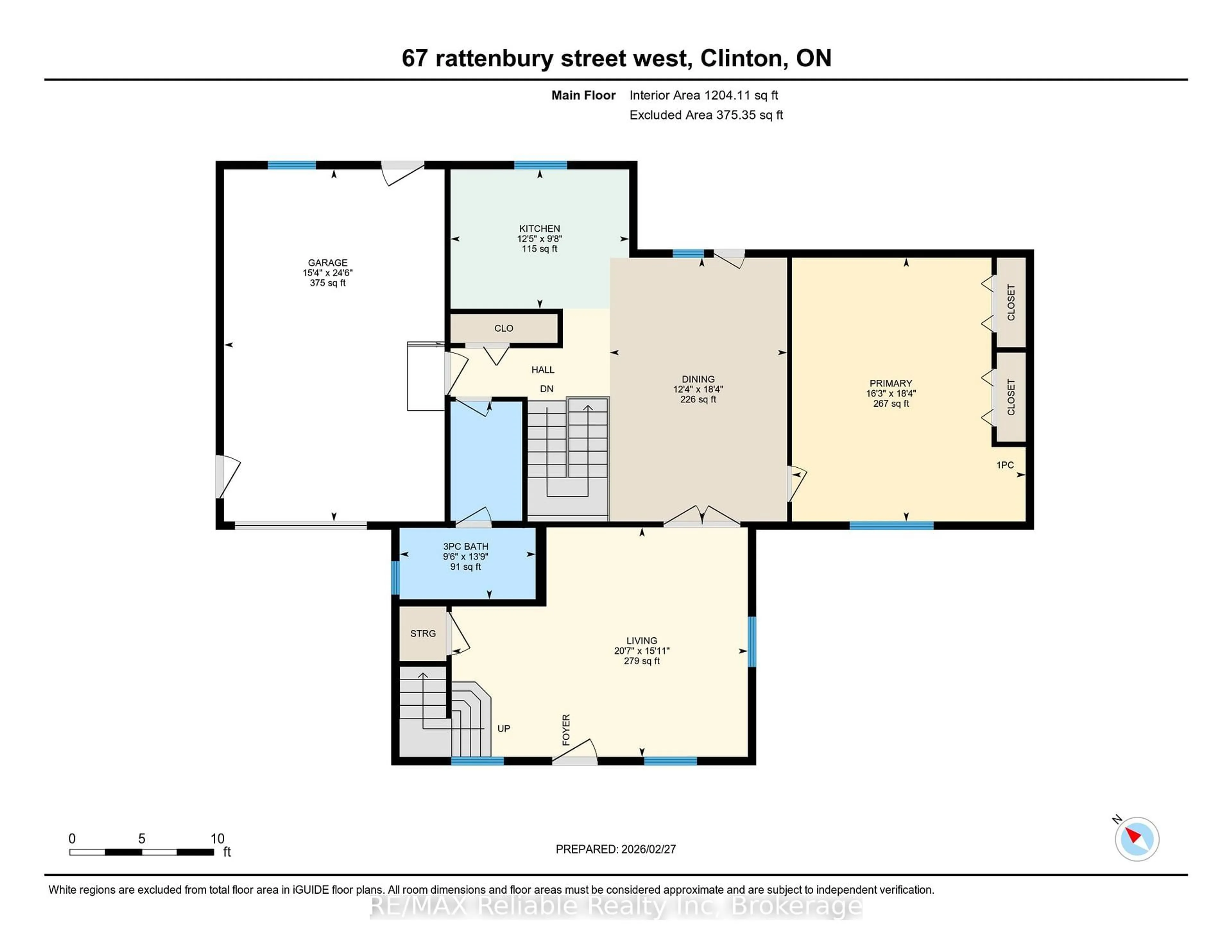 Floor plan for 67 Rattenbury St, Central Huron Ontario N0M 1L0