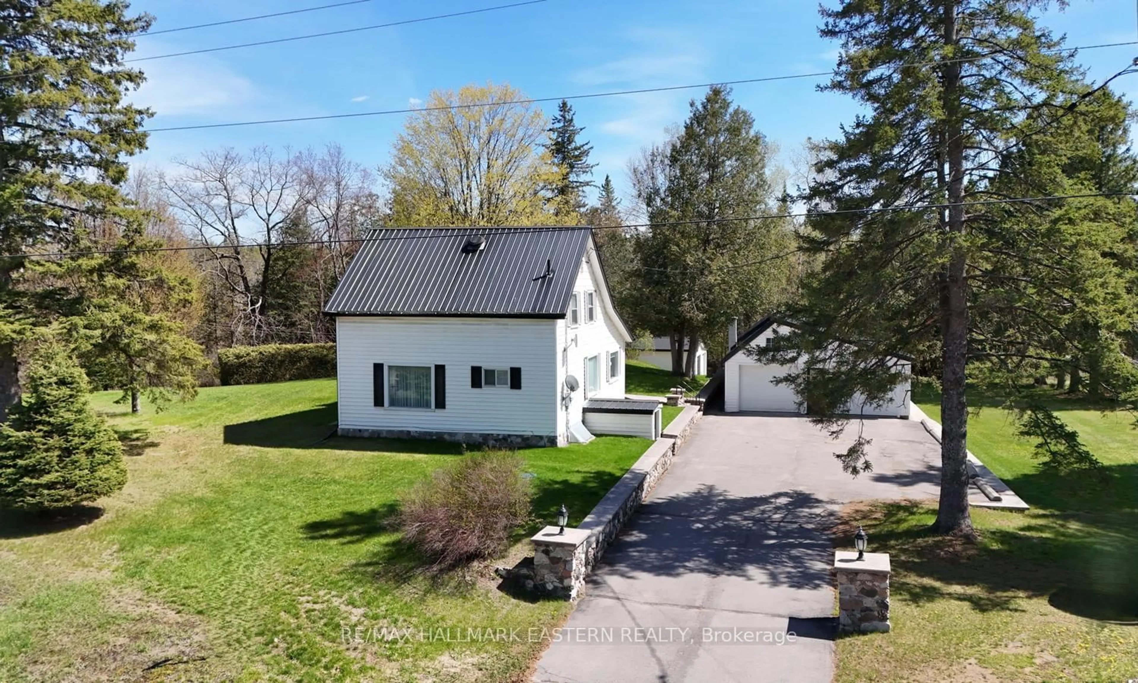 A pic from outside/outdoor area/front of a property/back of a property/a pic from drone, street for 6309 Highway 7 East, Havelock-Belmont-Methuen Ontario K0L 1Z0