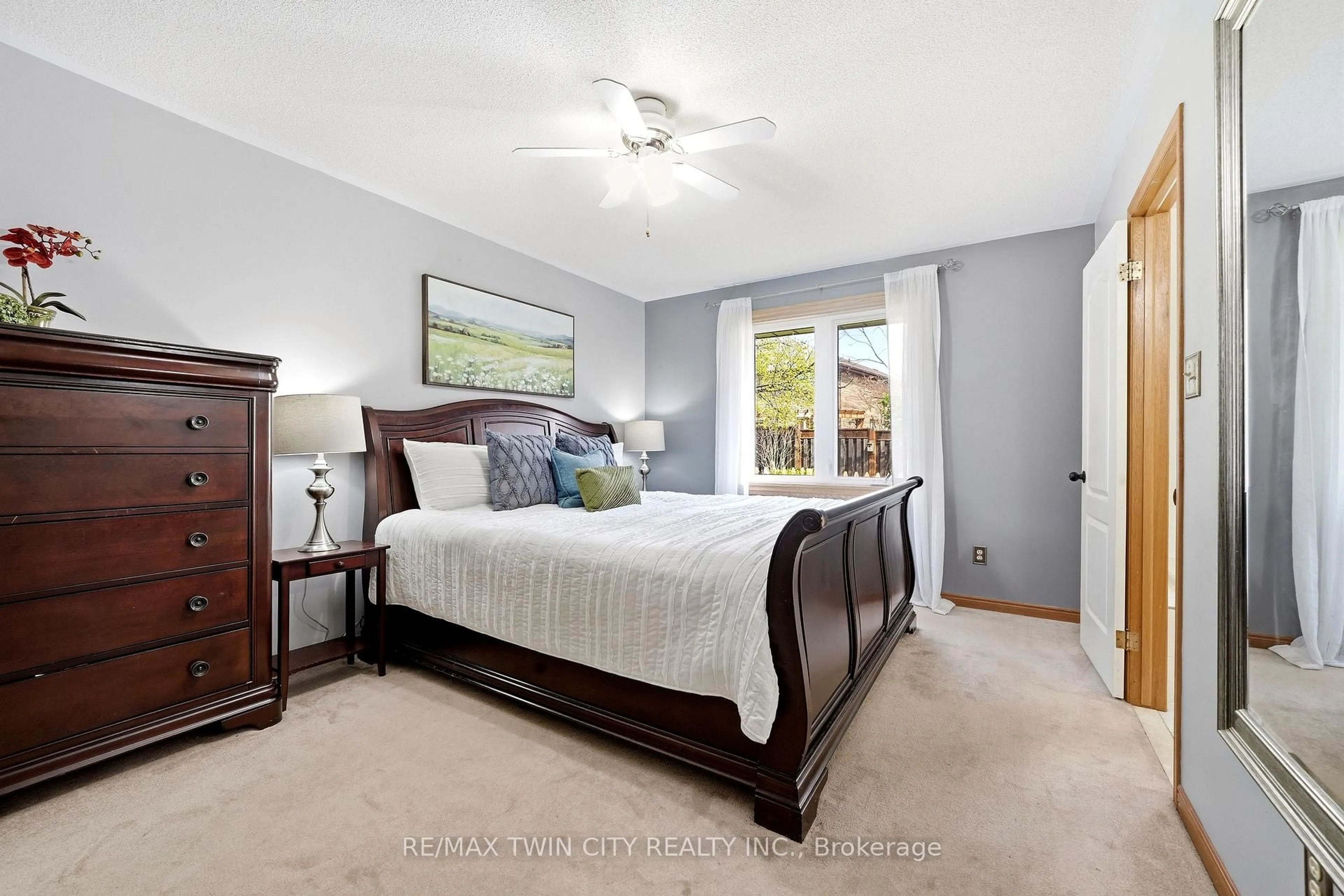 Bedroom with bed, unknown for 44 Blackfriar Lane, Brantford Ontario N3R 7L3