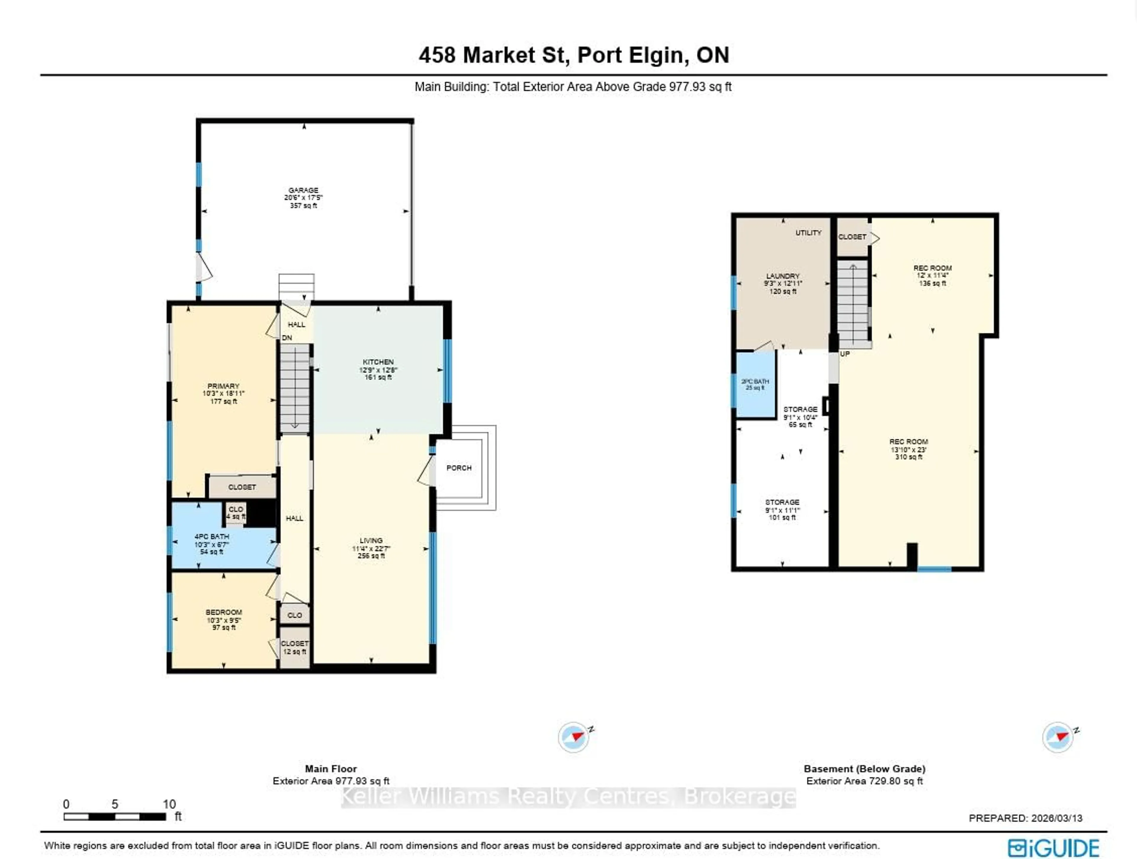 Floor plan for 458 Market St, Saugeen Shores Ontario N0H 2C2