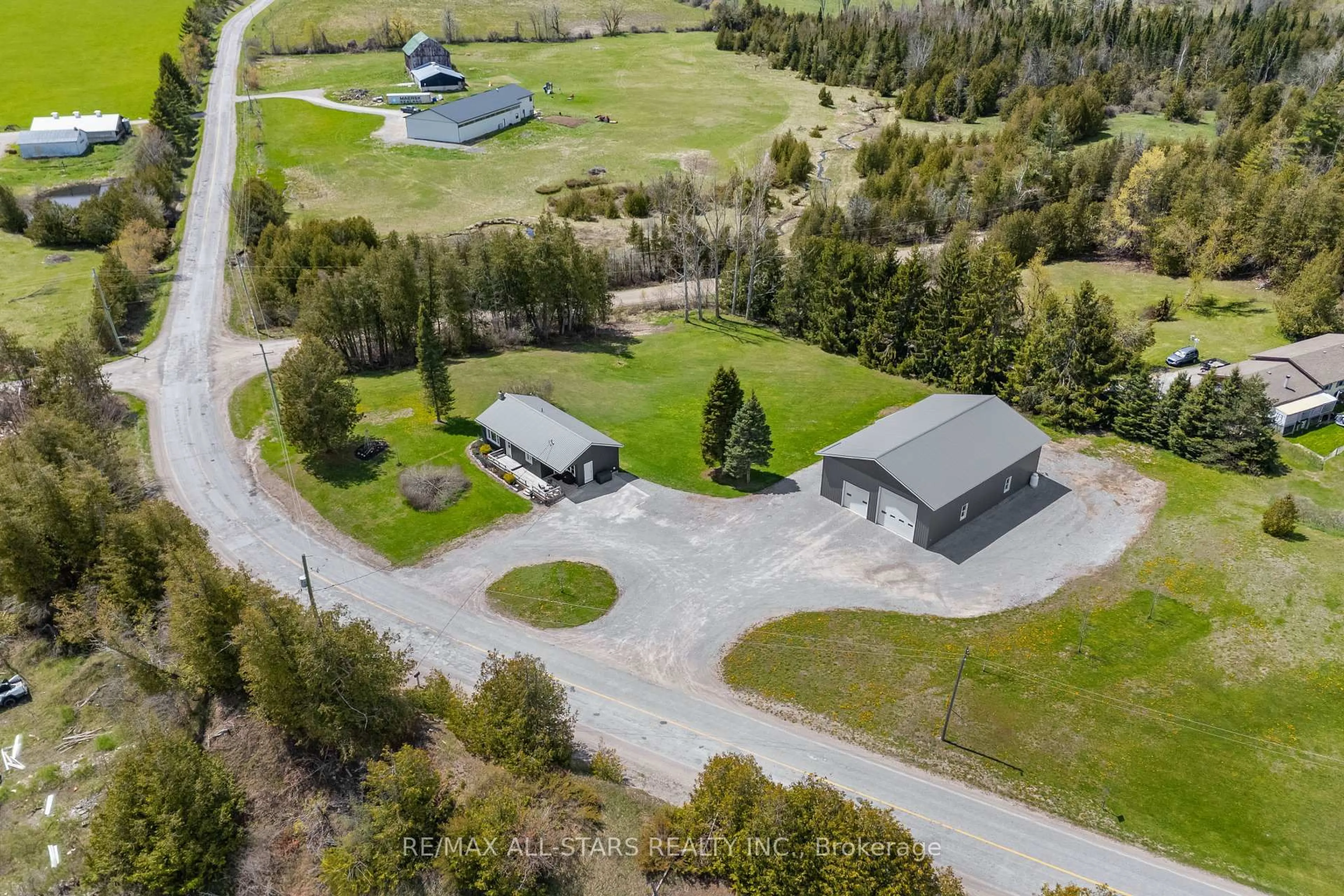 A pic from outside/outdoor area/front of a property/back of a property/a pic from drone, street for 255 County Rd 30, Kawartha Lakes Ontario K0M 1N0