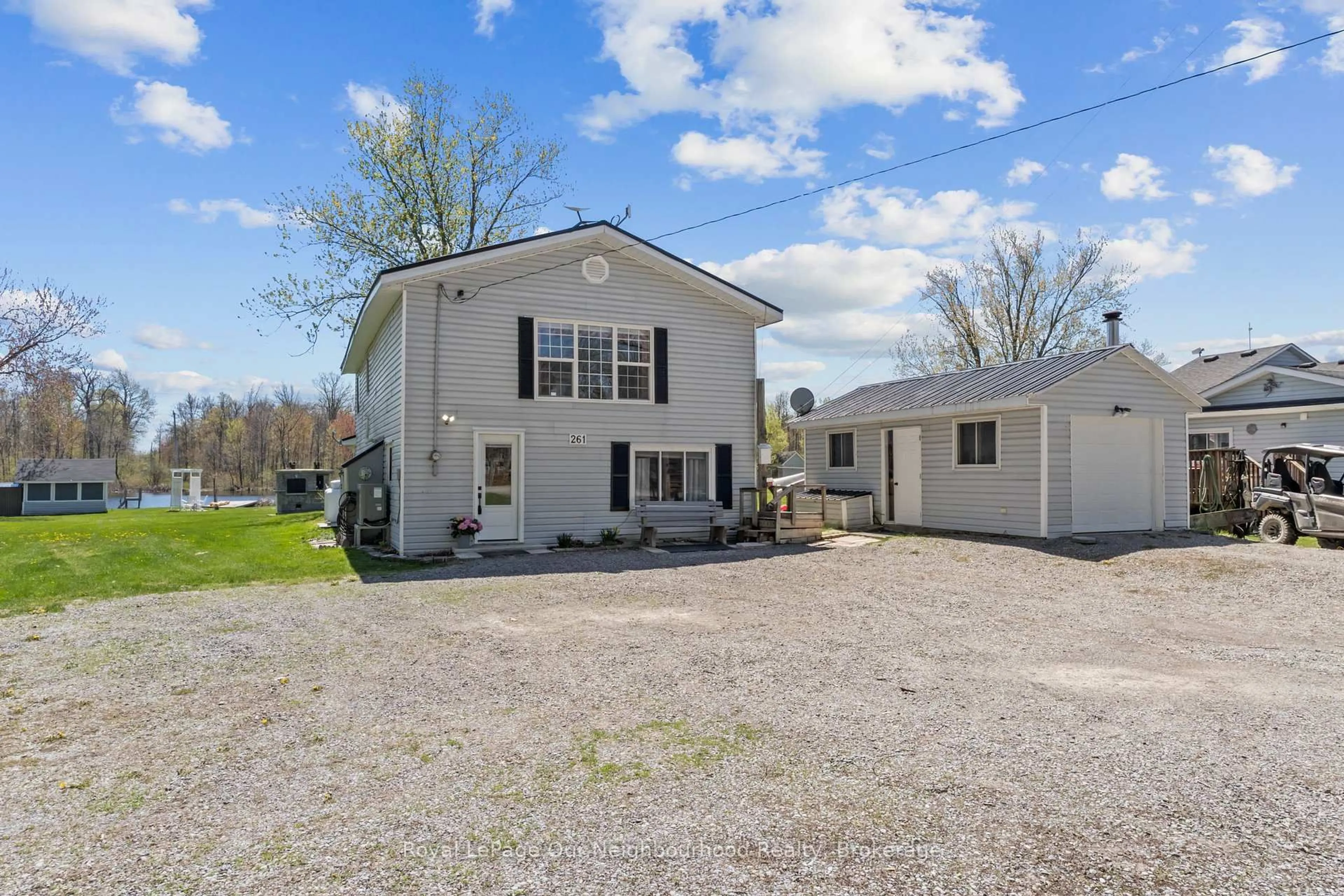 A pic from outside/outdoor area/front of a property/back of a property/a pic from drone, unknown for 261 River Rd, Trent Hills Ontario K0L 1L0