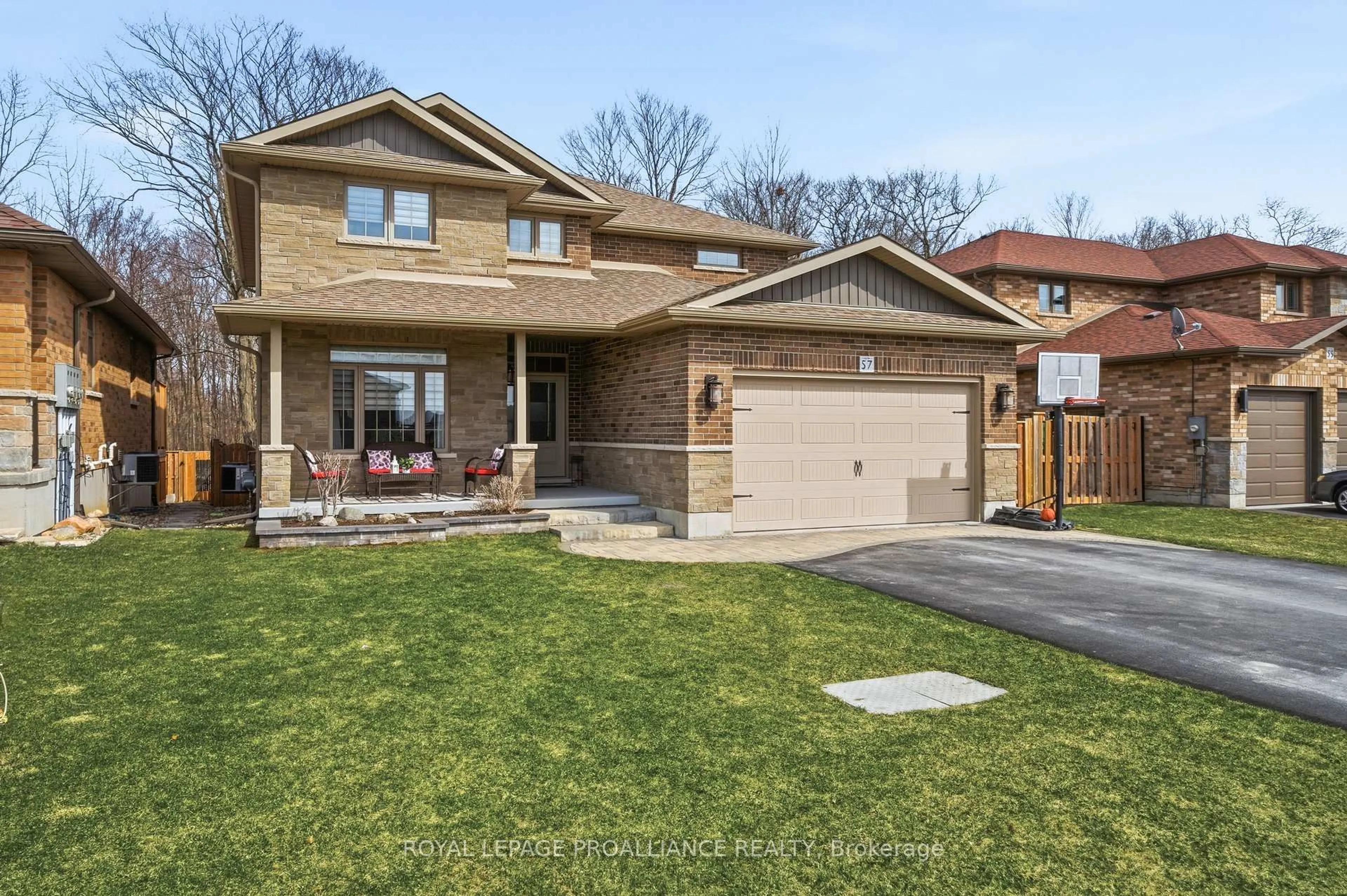 Home with brick exterior material, street for 57 Appledene Dr, Quinte West Ontario K8V 0H6